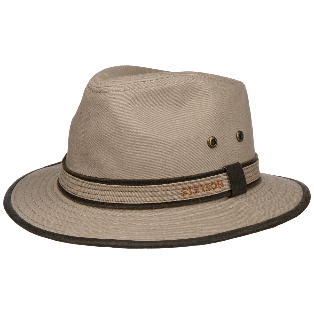Stetson Ava Cotton Sun Hat for Women - UPF 50+ UV Protection, Wide Brim, Adjustable Chin Strap - Perfect for Beach, Gardening & Outdoor Activities