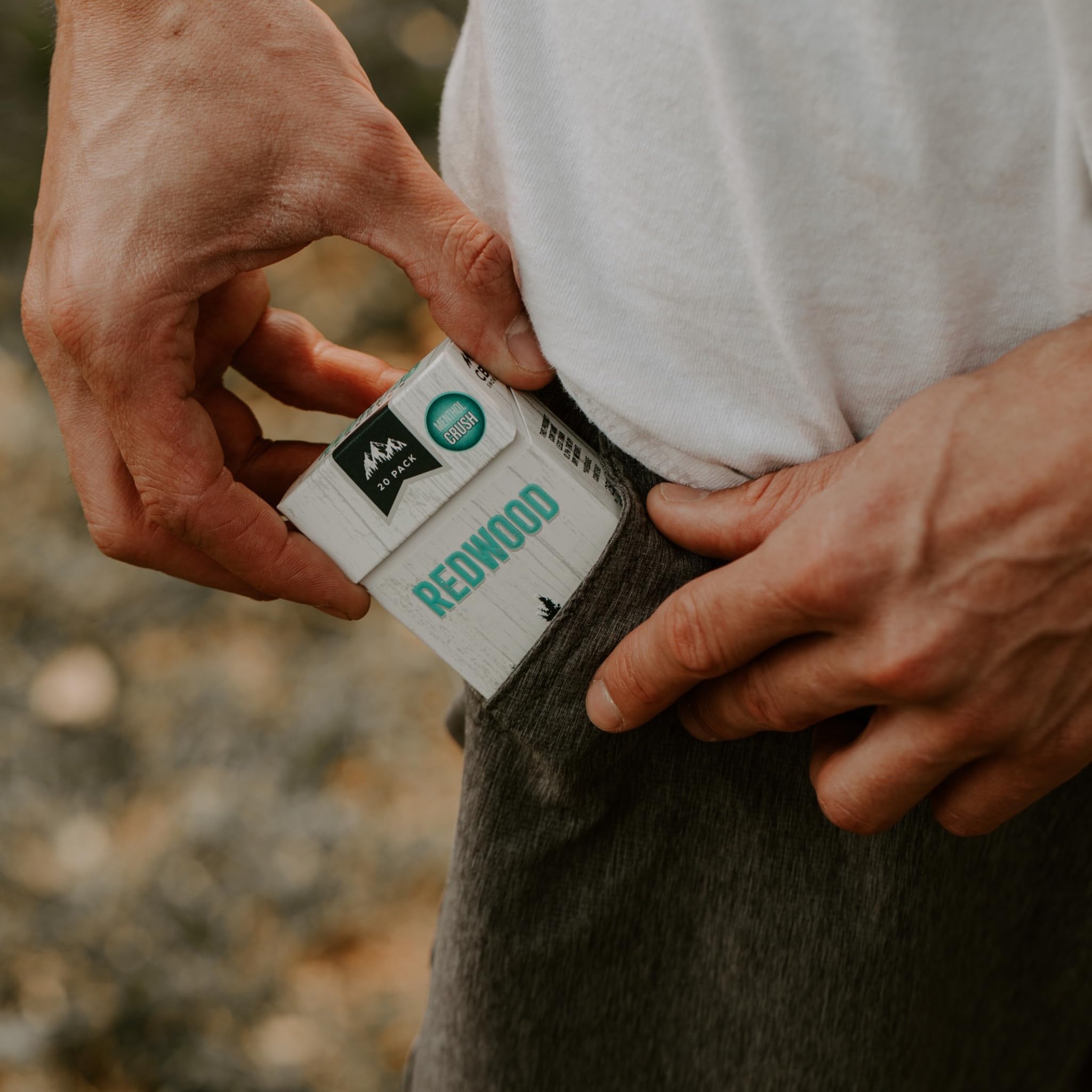 Premium Redwood Herbal Menthol Cigarettes - 100% Natural Tobacco-Free & Nicotine-Free - USA Made - 20 Pre-Rolled Cigarettes (Pack of 1) - Perfect for Relaxation, Meditation & Social Occasions
