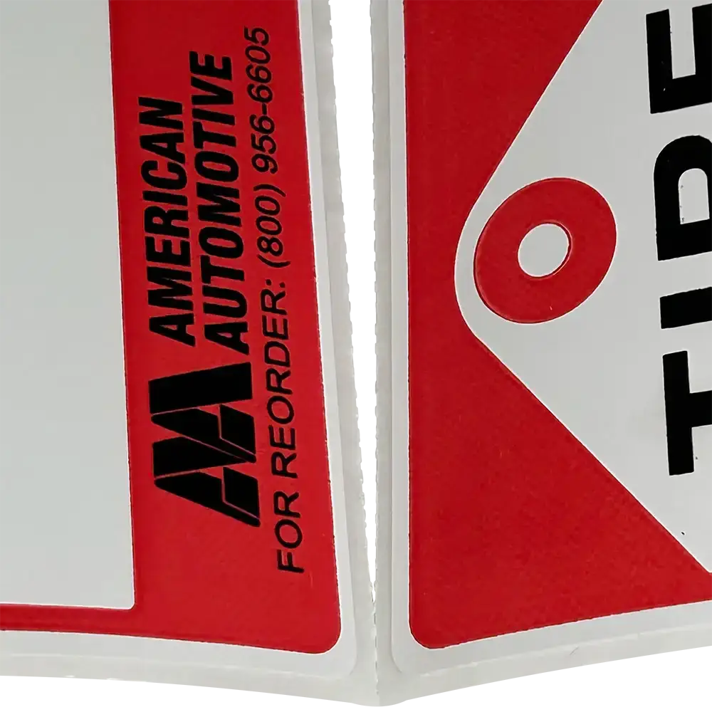 AA Tire Labels - 500 Adhesive Stickers (6x3 Inches) for Vehicle Tires, Inventory & Warehouse Organization