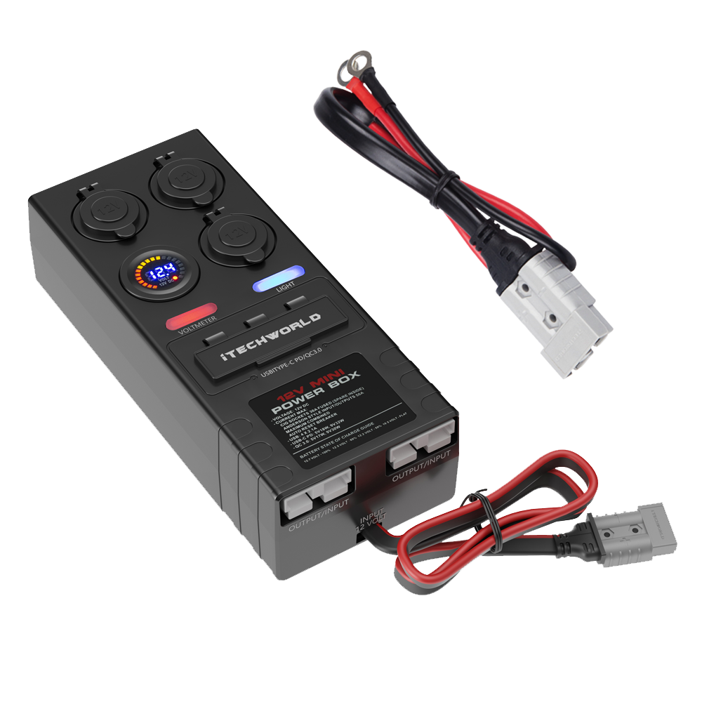 iTechworld Mini Control Box 12V DC - Compact Power Controller for Automotive, Marine, and DIY Electronics Projects