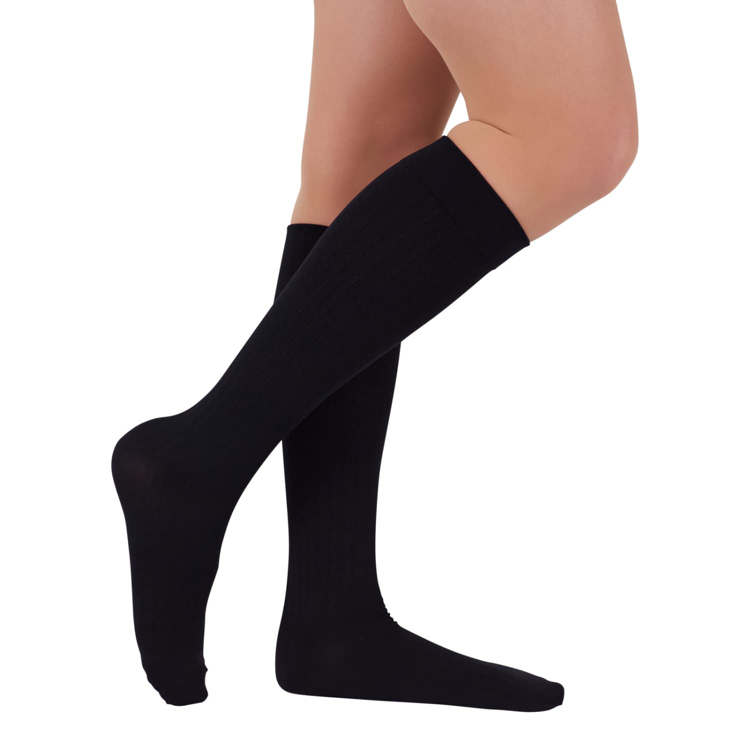 Freedom 20-30 mmHg Knee High Compression Socks for Men & Women - Improve Circulation & Reduce Swelling - Perfect for Running, Travel & Long Work Shifts