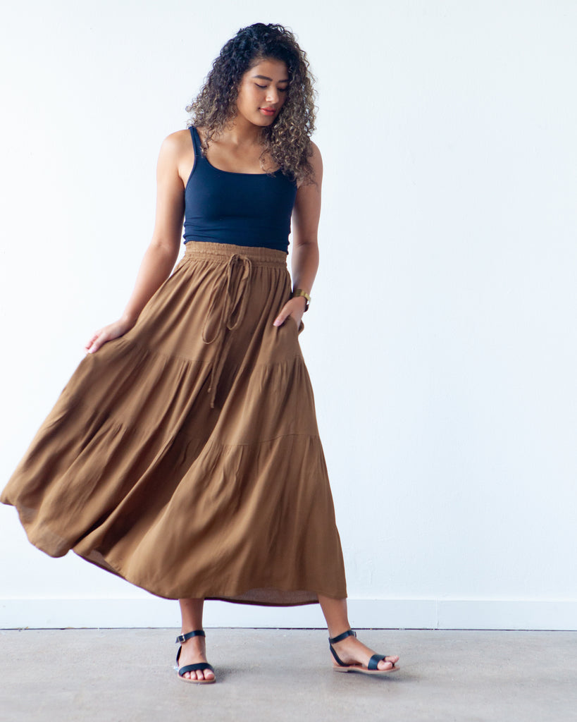 True Bias Mave Skirt - Women's High Waist A-Line Skirt in Sizes 0-18 | Perfect for Casual Wear, Office Outfits & Special Occasions