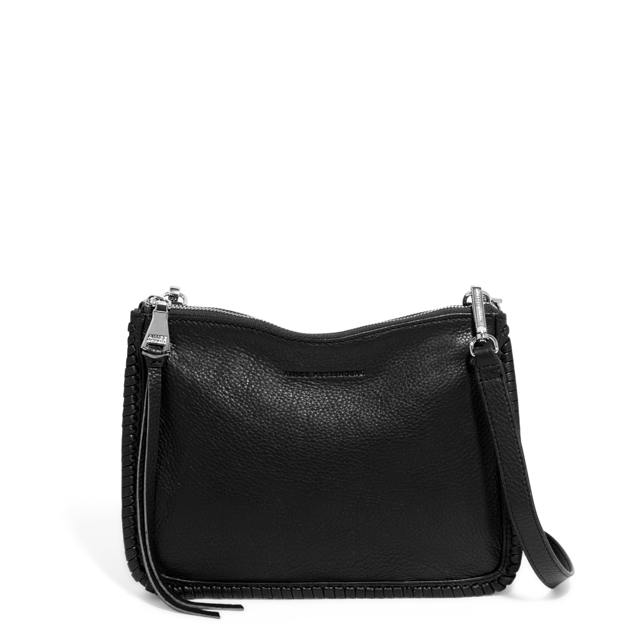 Stylish Women's Double Top Zip Crossbody Bag - Small Genuine Leather Purse with Adjustable Strap - Perfect for Work, Travel & Everyday Use