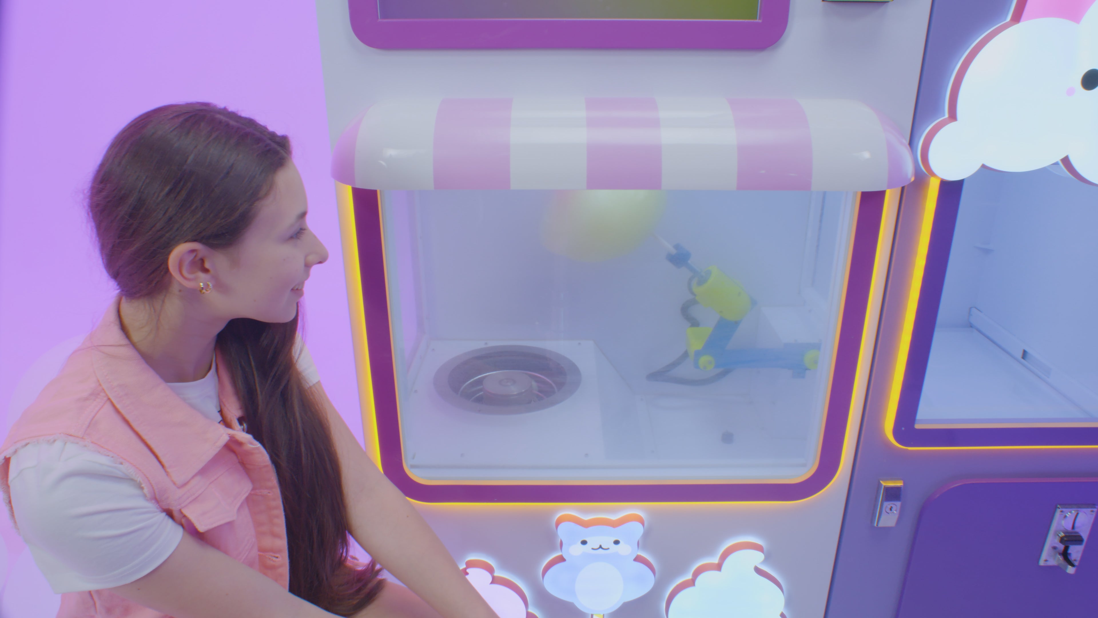 Cotton Candy Vending Machine - Commercial Automatic Cotton Candy Maker for Parties, Carnivals & Events - Perfect for Home, Business & Outdoor Use