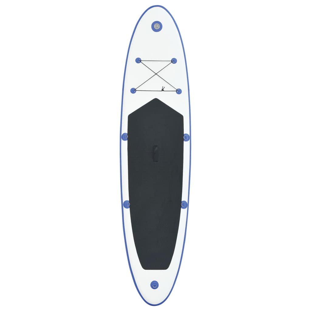 **CHARMMA Inflatable Stand Up Paddle Board Set - 12.8KG Lightweight SUP Surfboard for Adults & Kids, Blue & White Design - Perfect for Lakes, Rivers & Ocean Paddling**
