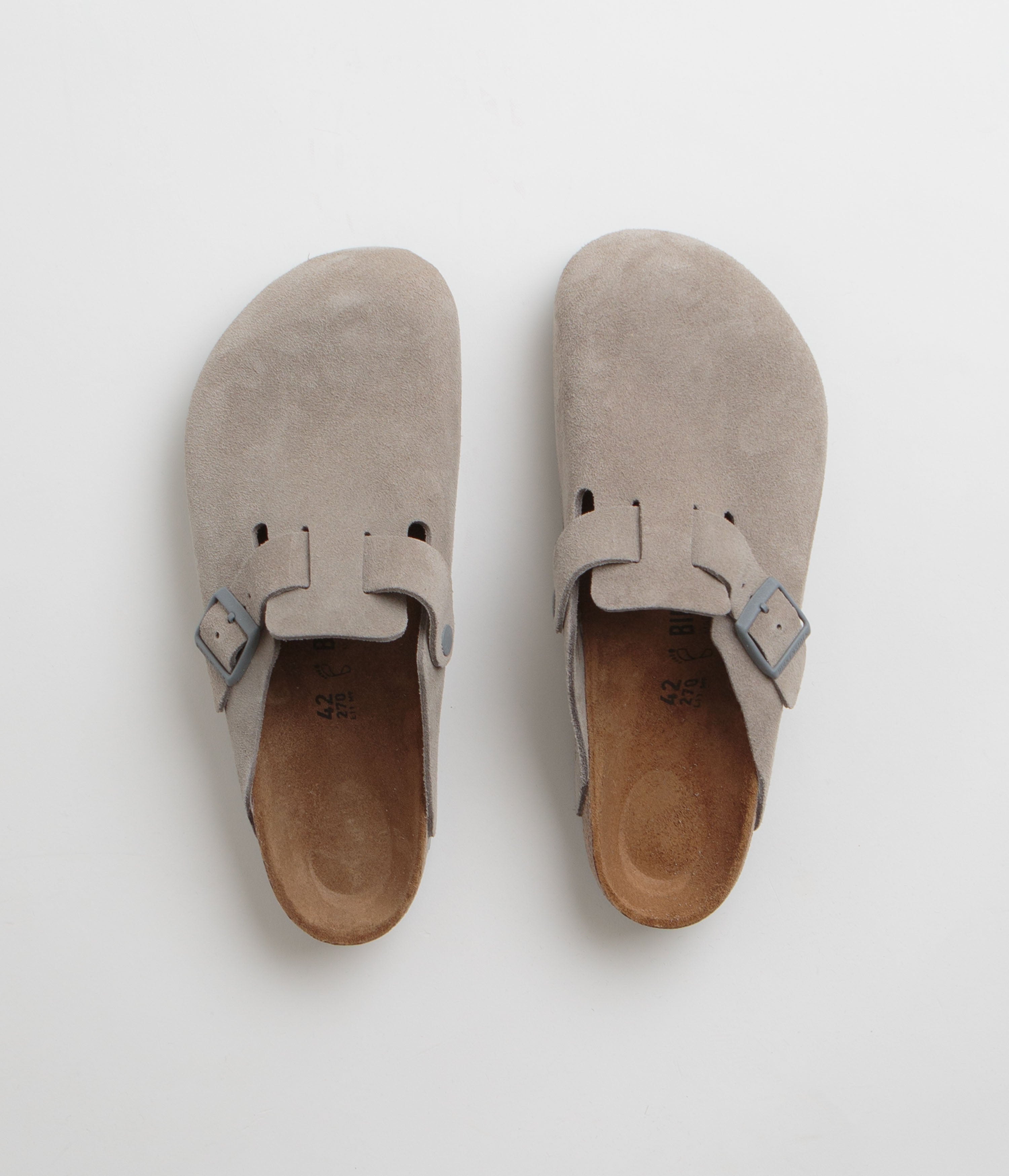 Birkenstock Boston Soft Footbed Sandals for Men & Women - Stone Coin | Comfortable Cork Footbed | Perfect for Casual Wear, Office & Travel