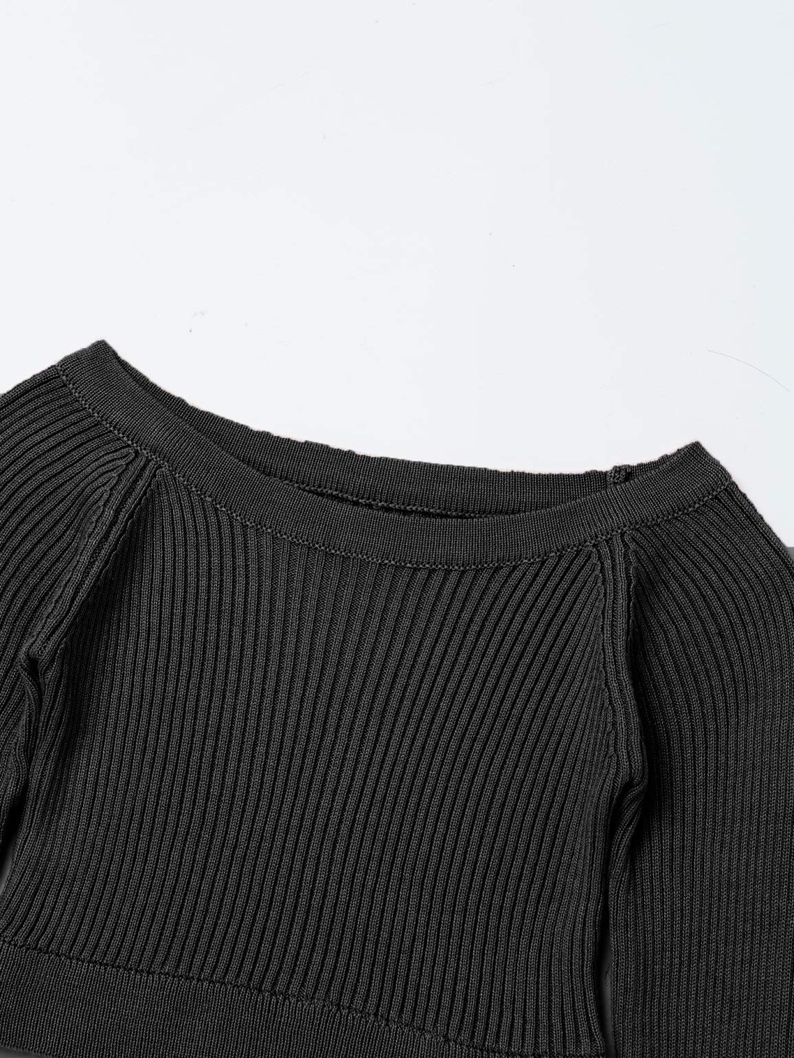 FEESHOW Girls Long Sleeve Knit Ballet Wrap Cardigan - Cropped Pullover Sweater for Dance Class, Performance & Casual Wear - Toddler to Kids Sizes