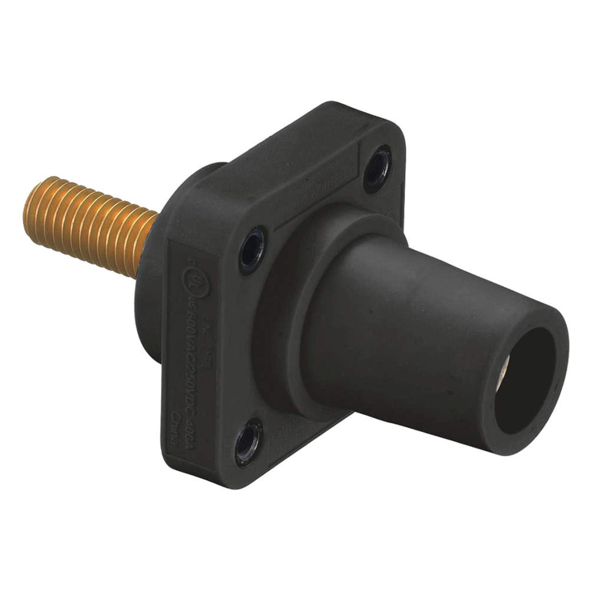 Hubbell HBLFRSCBK 400 Amp Single Pole Panel Mount Receptacle, 1/2