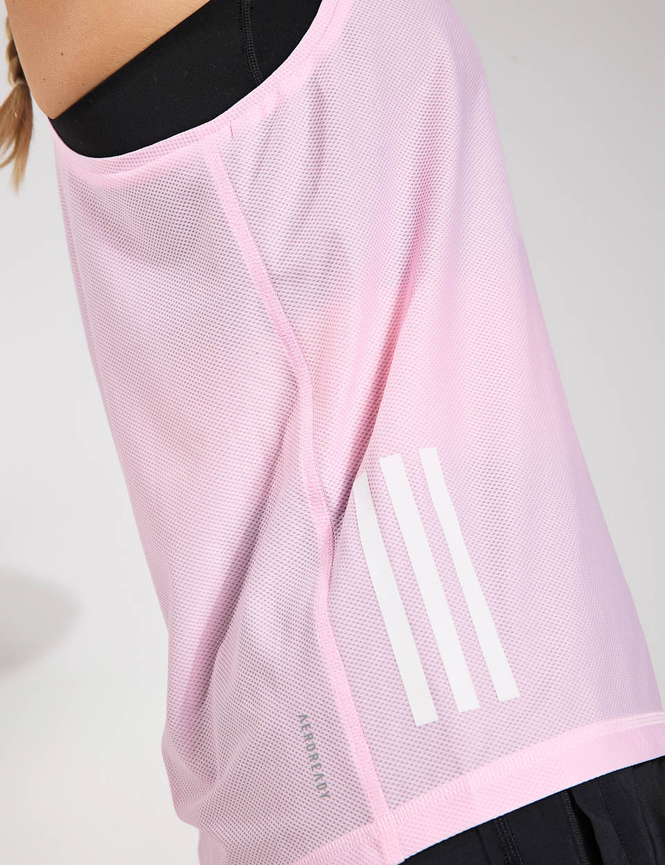 Own The Run Women's Workout Tank Top - Clear Pink | Breathable & Moisture-Wicking for Running, Yoga & Gym