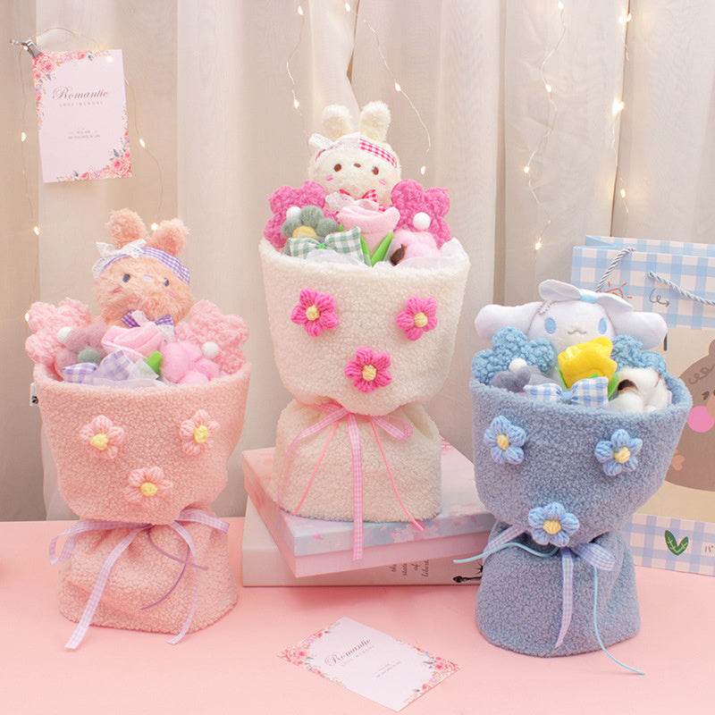 Fluffié: Adorable Kawaii Plush Flower Bouquet Gift - Perfect for Birthdays, Valentine's Day & Home Decor