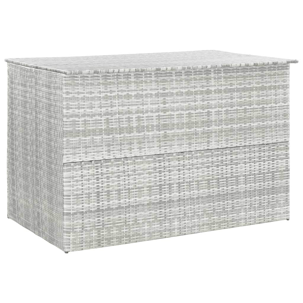 All-Weather Wicker Garden Storage Box with Lid - 59.1