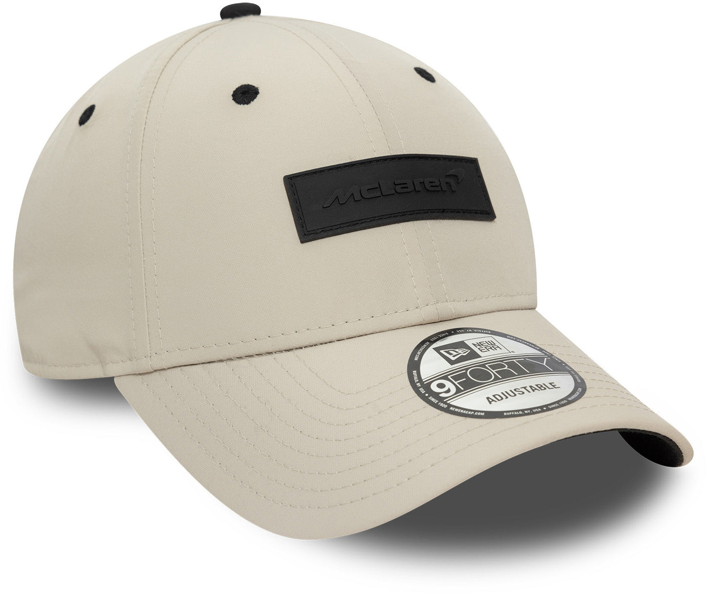 McLaren Automotive New Era 9Forty Adjustable Snapback Cap with Rubber Patch Logo - Perfect for Racing Fans, Car Enthusiasts & Streetwear Fashion