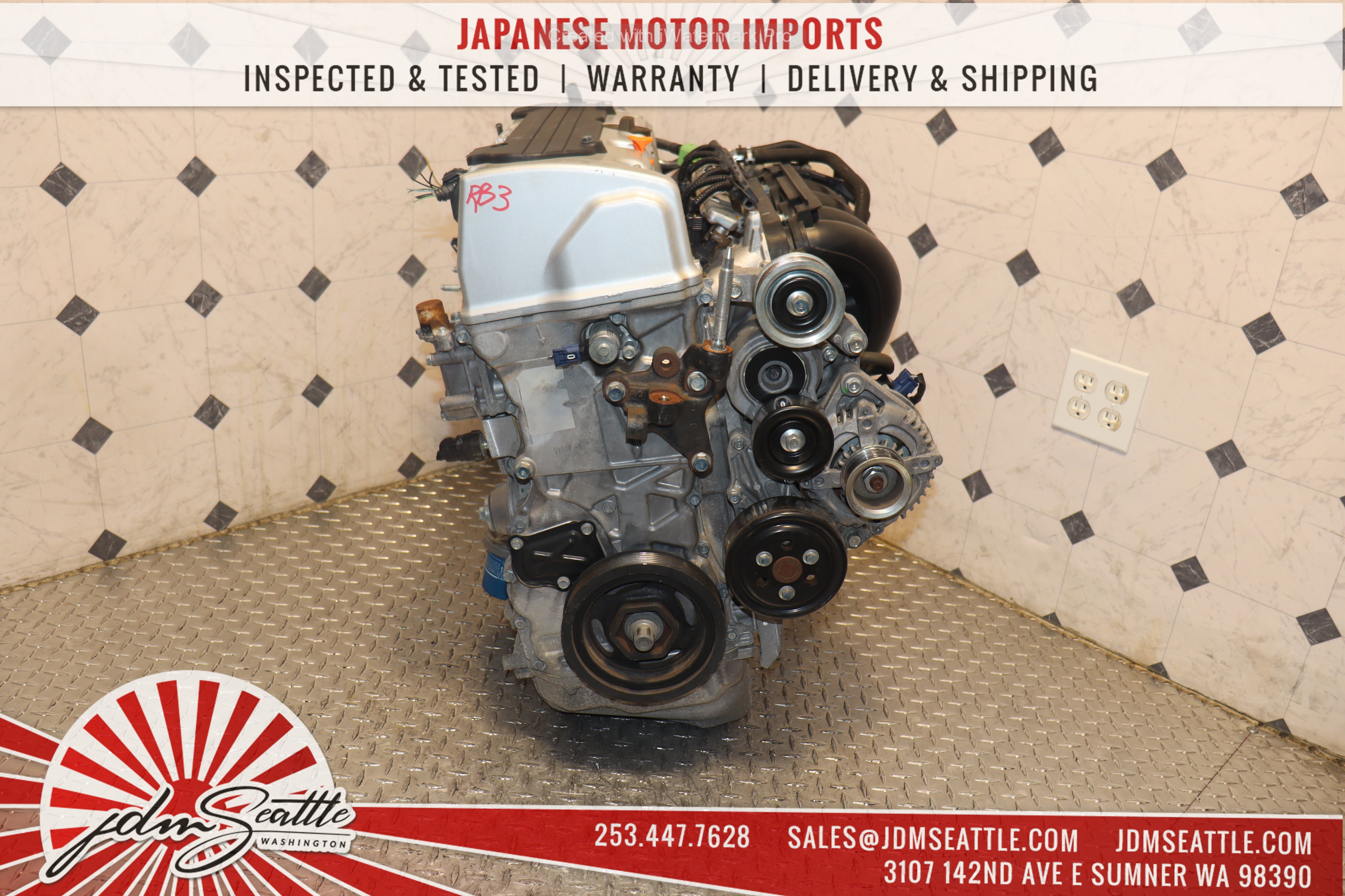 JDM 2012-2015 Honda Civic Si K24A 2.4L Engine RB3 - High Performance Motor Upgrade for Racing & Street Tuning