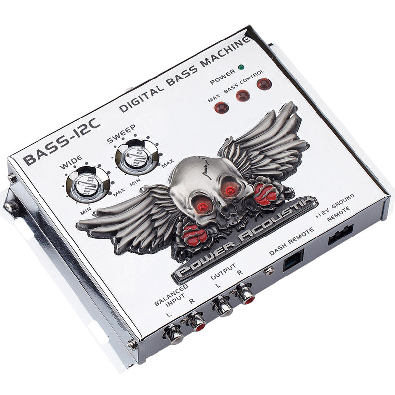Power Acoustik BASS 12C Digital Bass Driver & Restoration Processor with Parametric Bass Control - Enhance Car Audio System for Deep Bass & Clear Sound | Perfect for Car Enthusiasts & Audio Upgrades