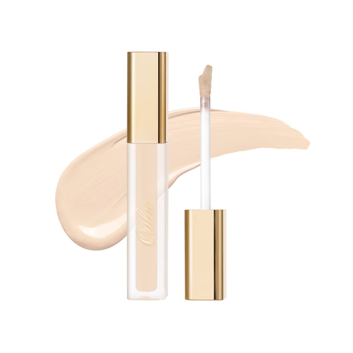 Oulac Full Coverage Concealer Stick for Face & Dark Circles - Hydrating Concealer with Hyaluronic Acid, Vegan, 3.8ml (Shade W1 Porcelain) - Perfect for Daily Makeup & Covering Blemishes