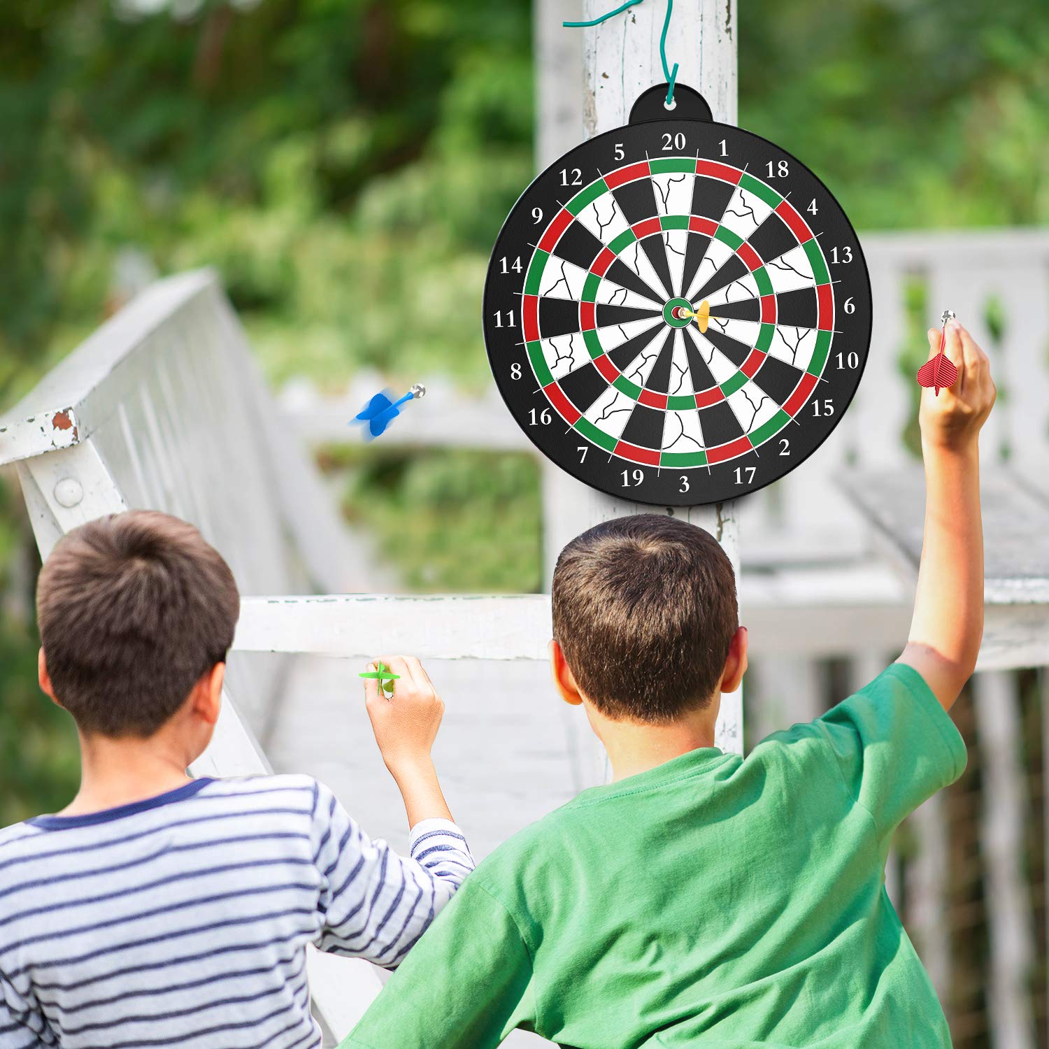 Magnetic Dart Board Set - 12 Pcs Safe Indoor Dartboard Game for Kids Ages 5-12 & Adults | Perfect for Family Parties, Game Rooms & Office Fun