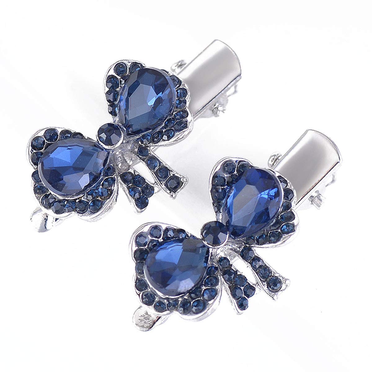 2PCS Women's Alligator Hair Clips - Fashion Rhinestone Metal Mini Duckbill Hairpins for Women & Girls - Perfect for Parties, Weddings, Butterfly Festival & Daily Hair Accessories