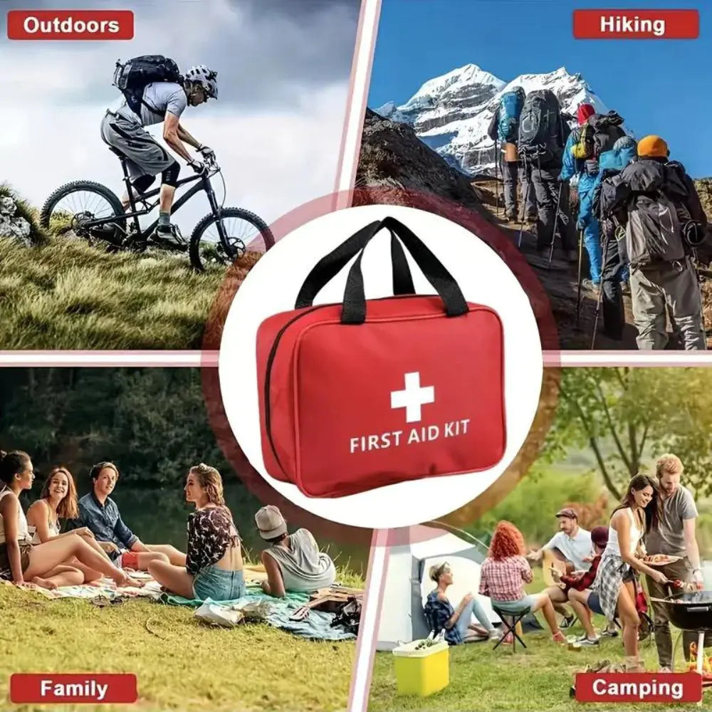 173-Piece Large First Aid Kit - Comprehensive Emergency Medical Supplies for Outdoor Adventures, Camping, Hiking & Home Safety Use | Perfect for Travel, Car, Workplace & Family Emergency Preparedness