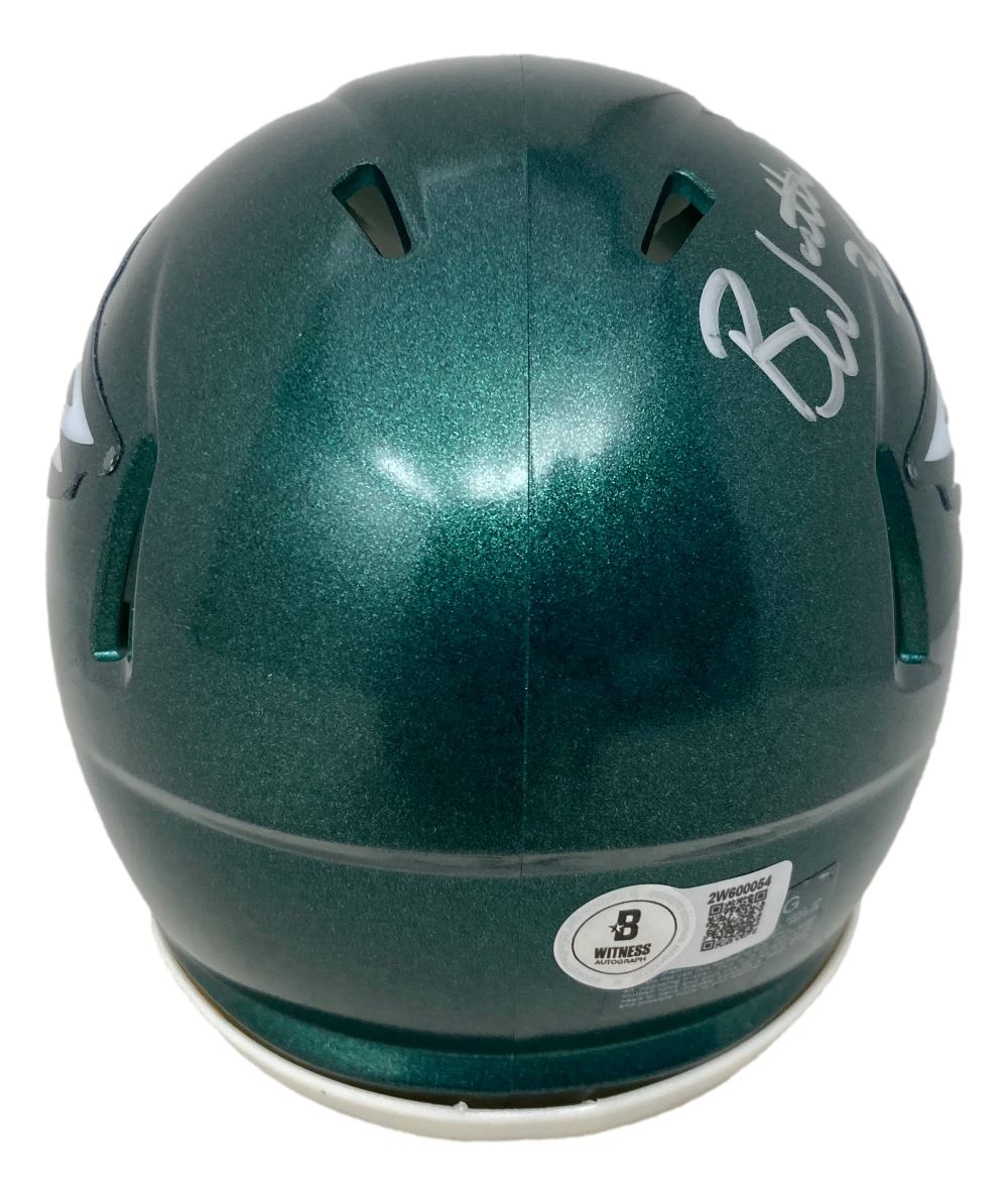 Brian Westbrook Autographed Philadelphia Eagles Mini Speed Helmet - Limited Edition NFL Collectible - Perfect for Eagles Fans, Sports Memorabilia Collectors, and Game Room Decor