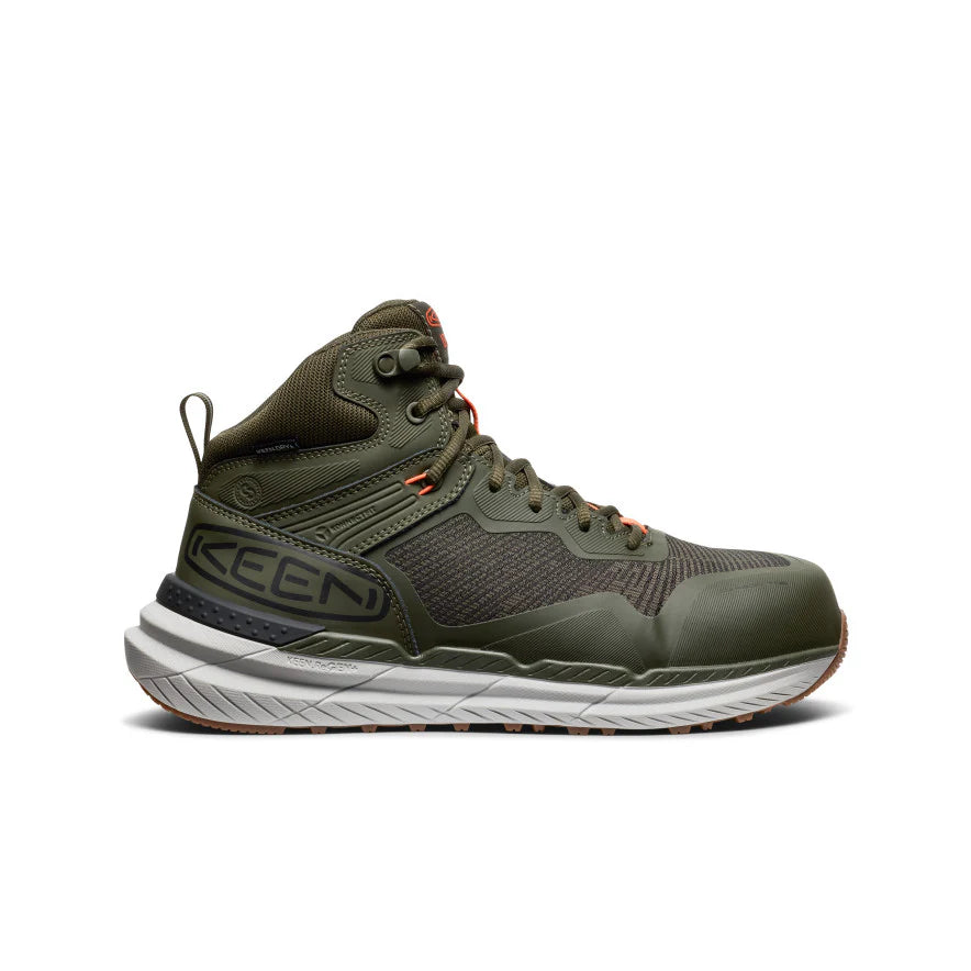 KEEN Men's CSA Synchro Waterproof Work Boot with Carbon Toe - Steel Toe Safety Shoes for Construction, Hiking & Outdoor Work - Durable Non-Slip Work Boots for Men (Model 1030644)
