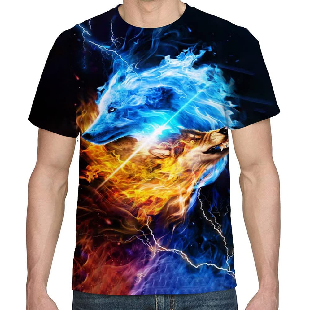 3D Printed Graphic T-Shirt for Men - Cool & Stylish Casual Tee - Sizes S to 3XL - Perfect for Streetwear, Gym & Everyday Outfits