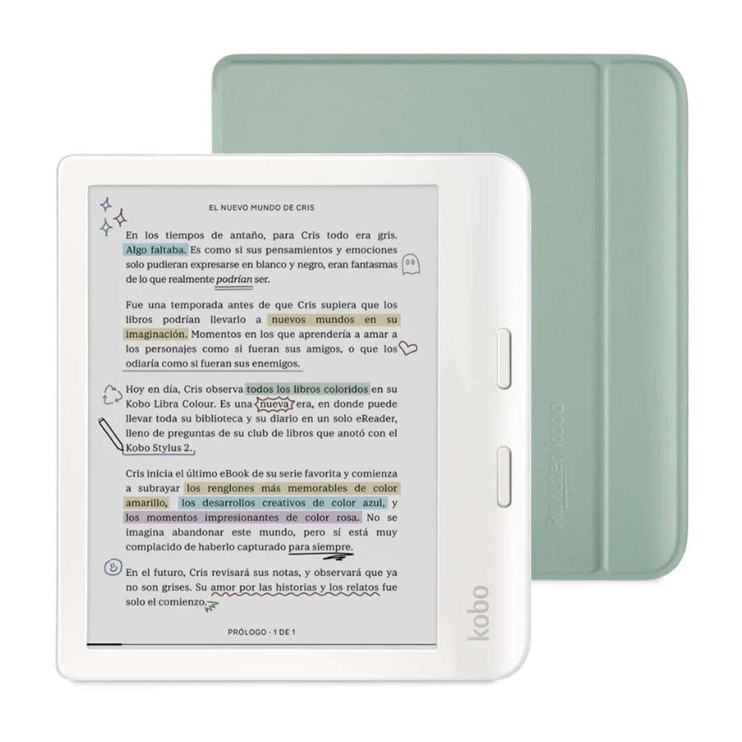 Kobo Libra Colour E-Reader with Sleepcover - 7
