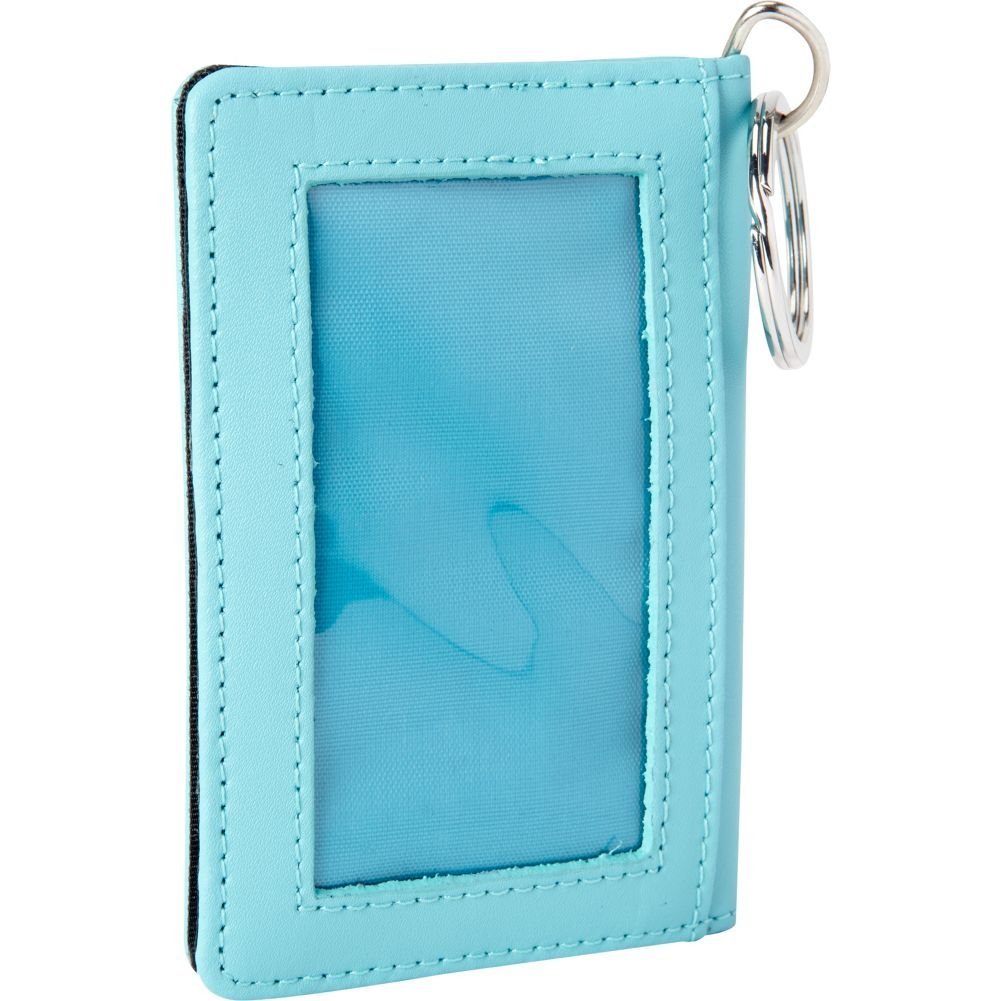 Clava Unisex ID Wallet Keychain for Men & Women - Aqua Blue | Secure & Compact Card Holder for Everyday Carry, Travel & Outdoor Activities