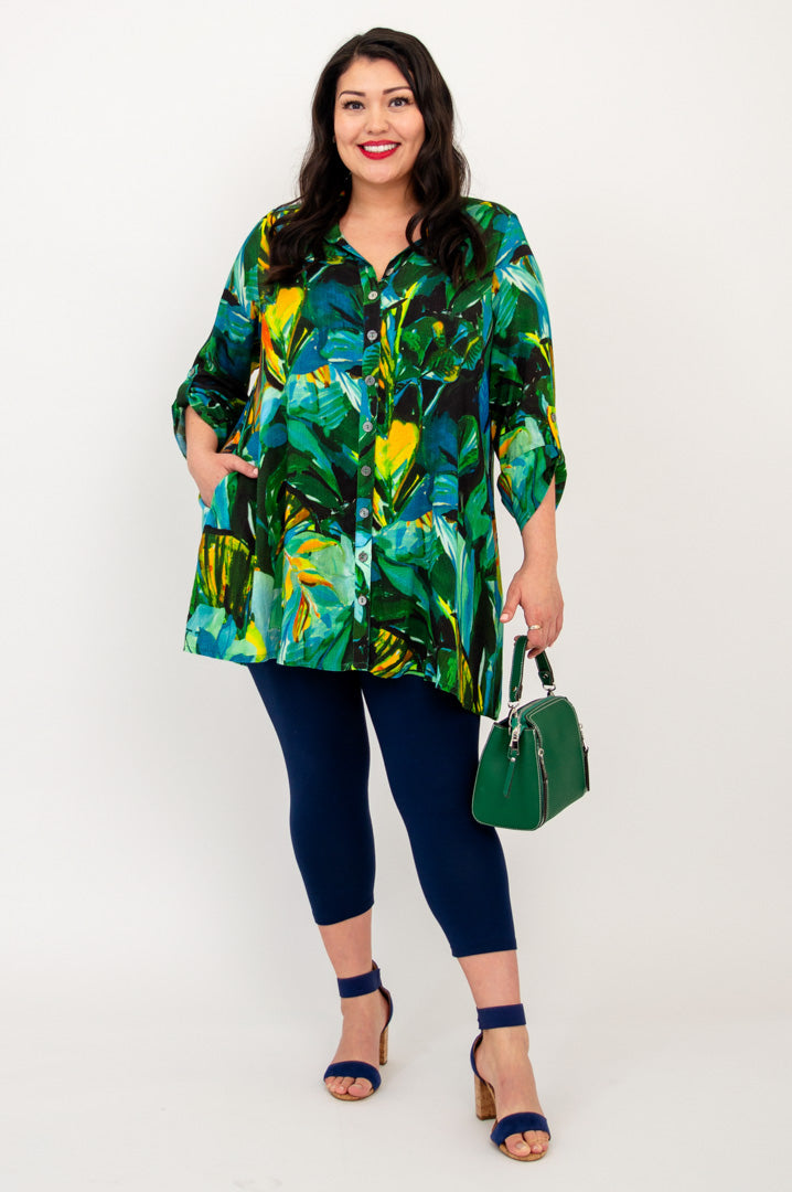 Celine Blouse - Women's Linen Bamboo Shirt | Greenroom Collection | Perfect for Office Wear & Summer Outfits