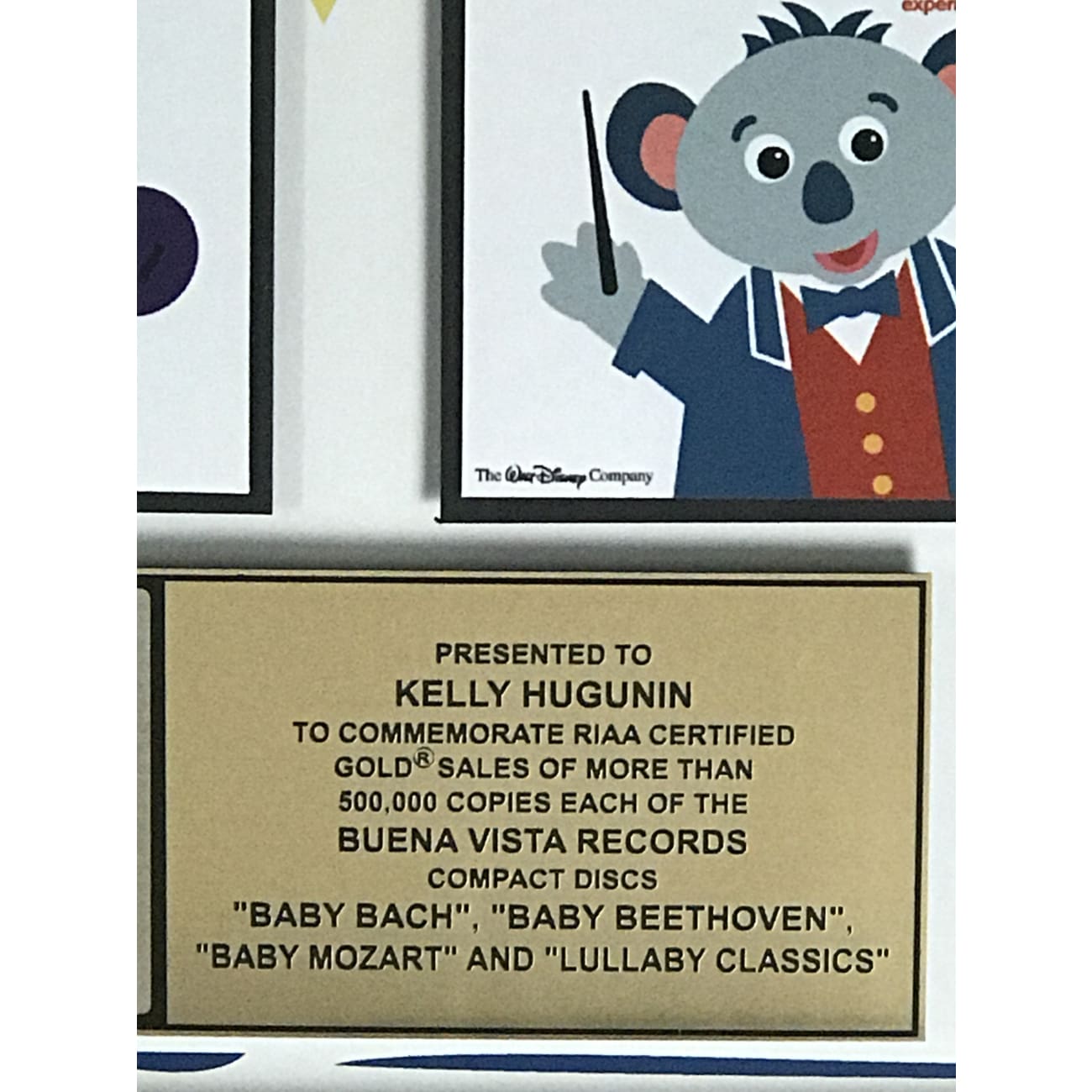 Disney Baby Einstein Series RIAA Gold Album Award - Perfect for Early Childhood Education & Music Development at Home