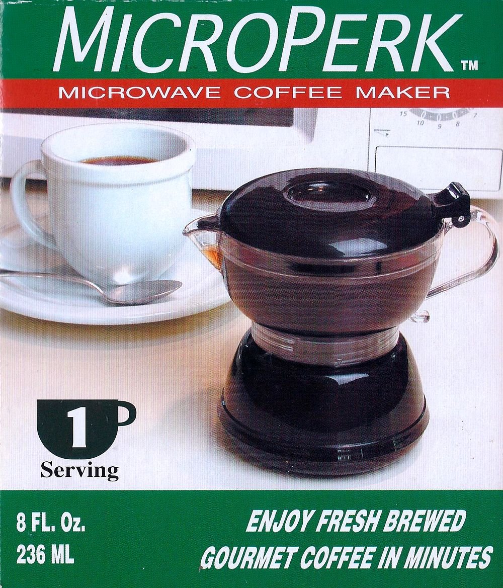 1 Cup Microwave Coffee Maker - Fast & Easy Single Serve Coffee Brewer for Home, Office, or Travel - Perfect for Quick Morning Brews & Small Spaces