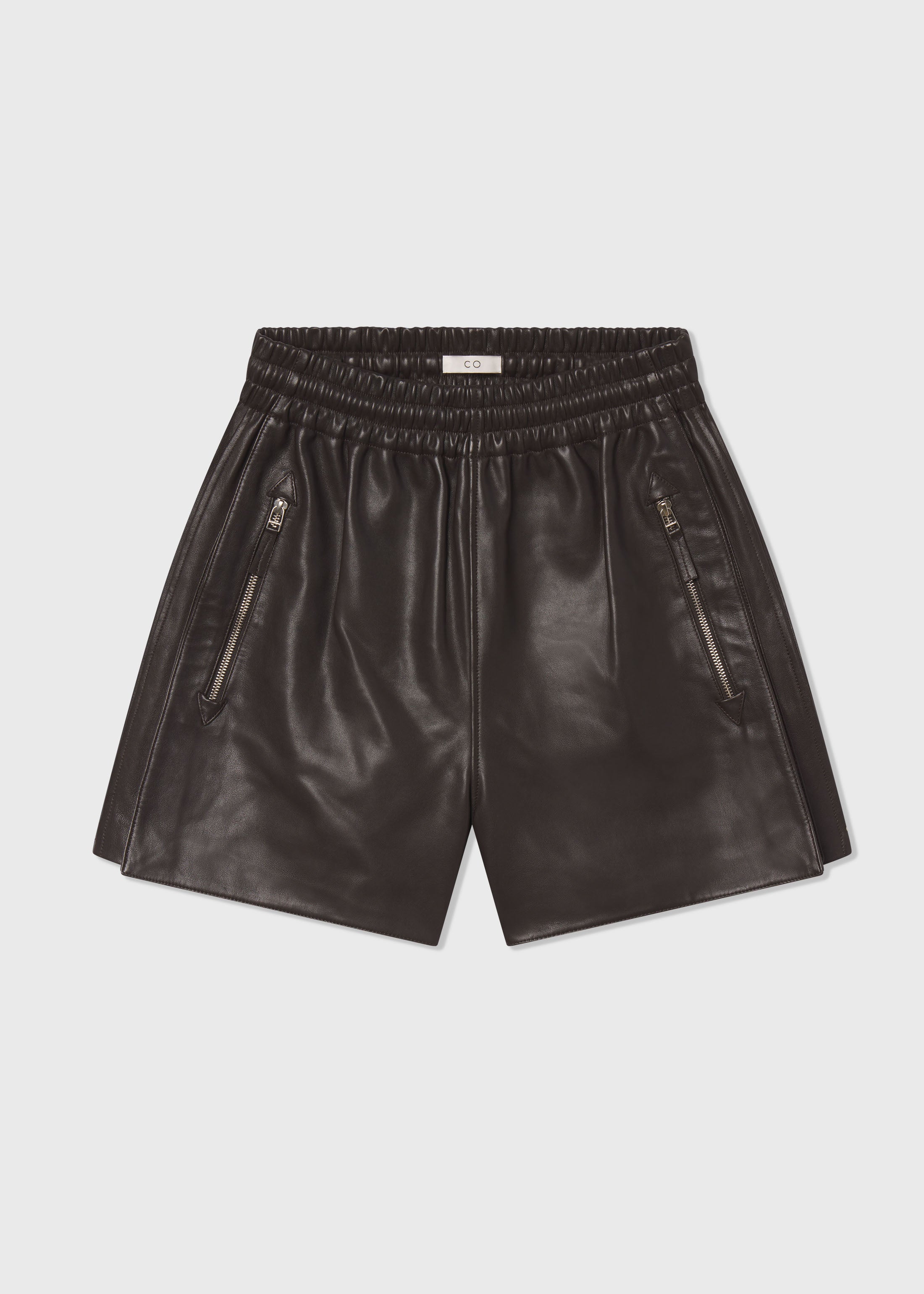 Men's Genuine Leather Combat Shorts in Chocolate Brown - Perfect for Motorcycle Riding, Outdoor Adventures & Casual Wear