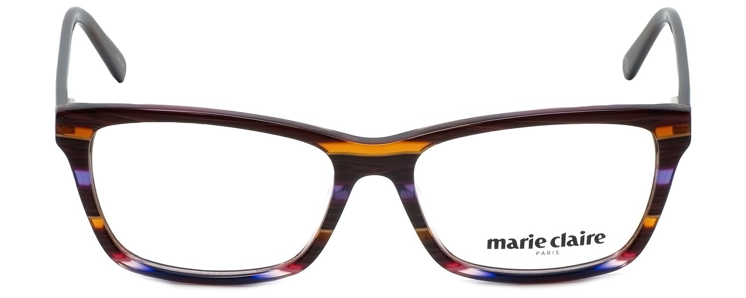 Stylish Designer Reading Glasses MC6220-SLV | Stripe Lavender Frame | 53mm Lens Width | Perfect for Reading, Computer Work & Fashion Accessories