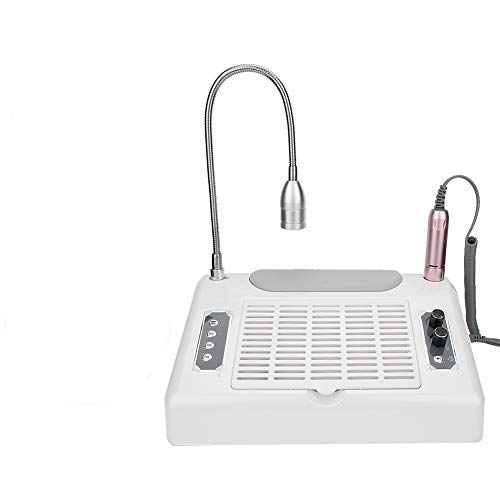 5-in-1 Professional Nail Lamp & Manicure Kit - 48W/96W UV LED Nail Dryer, 80W Nail Dust Vacuum Cleaner, 30000RPM Electric Nail File, Gel Curing Hand Rest - Perfect for Salon & Home Nail Care (US)