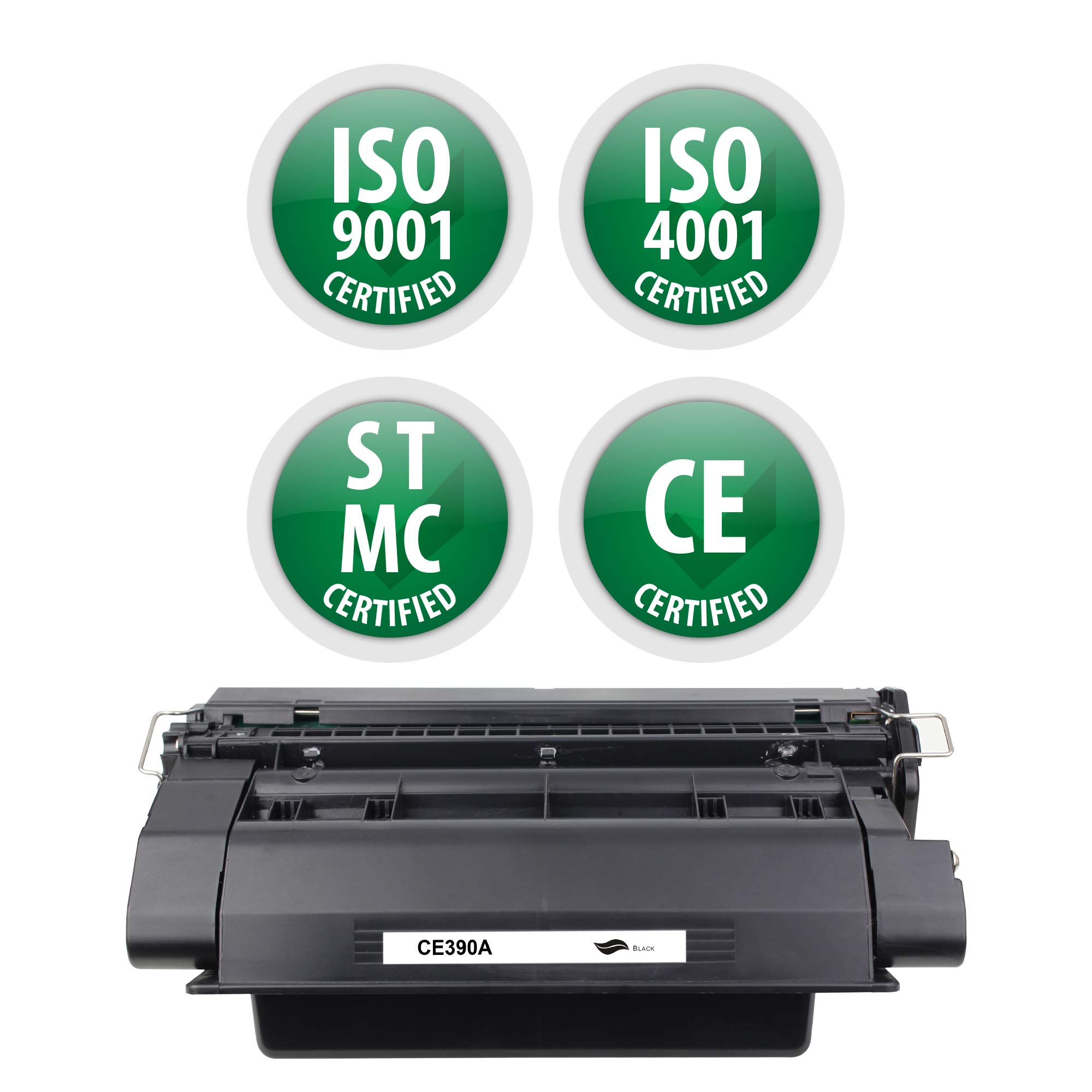 Remanufactured CE390A Toner Cartridge for HP Laser Printers - High-Quality Replacement for Standard Yield Printing | Home Office & Small Business Use