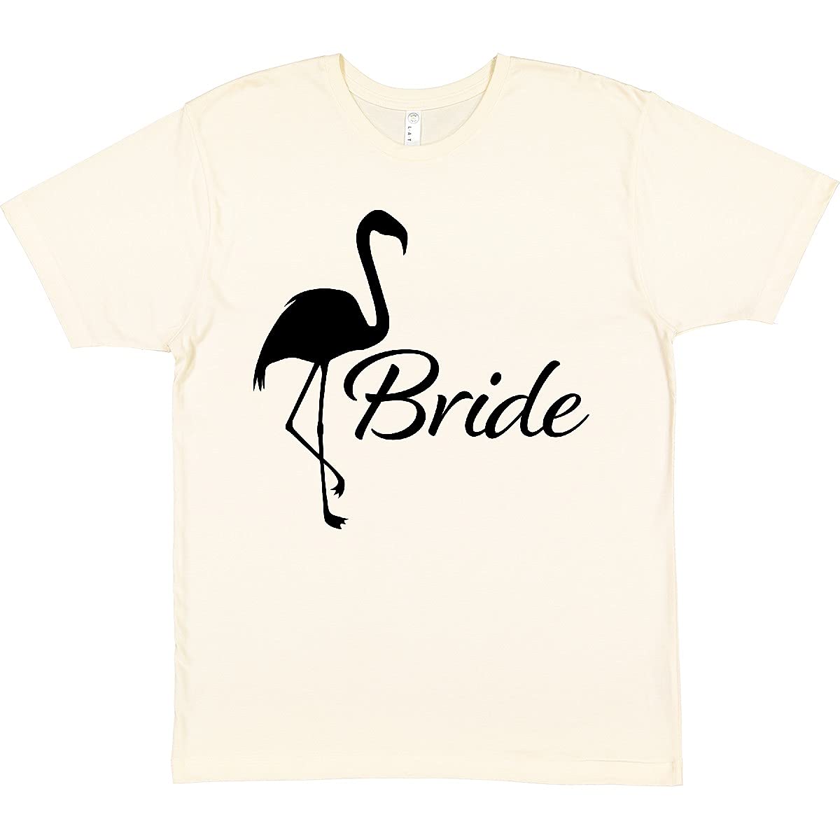 Bride Flamingo T-Shirt | Funny Wedding Party Apparel | Women's Cute Graphic Tee for Bachelorette, Bridal Shower & Honeymoon