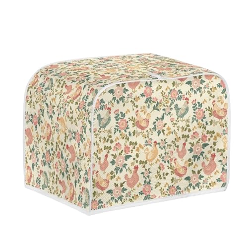 Rooster Floral Retro