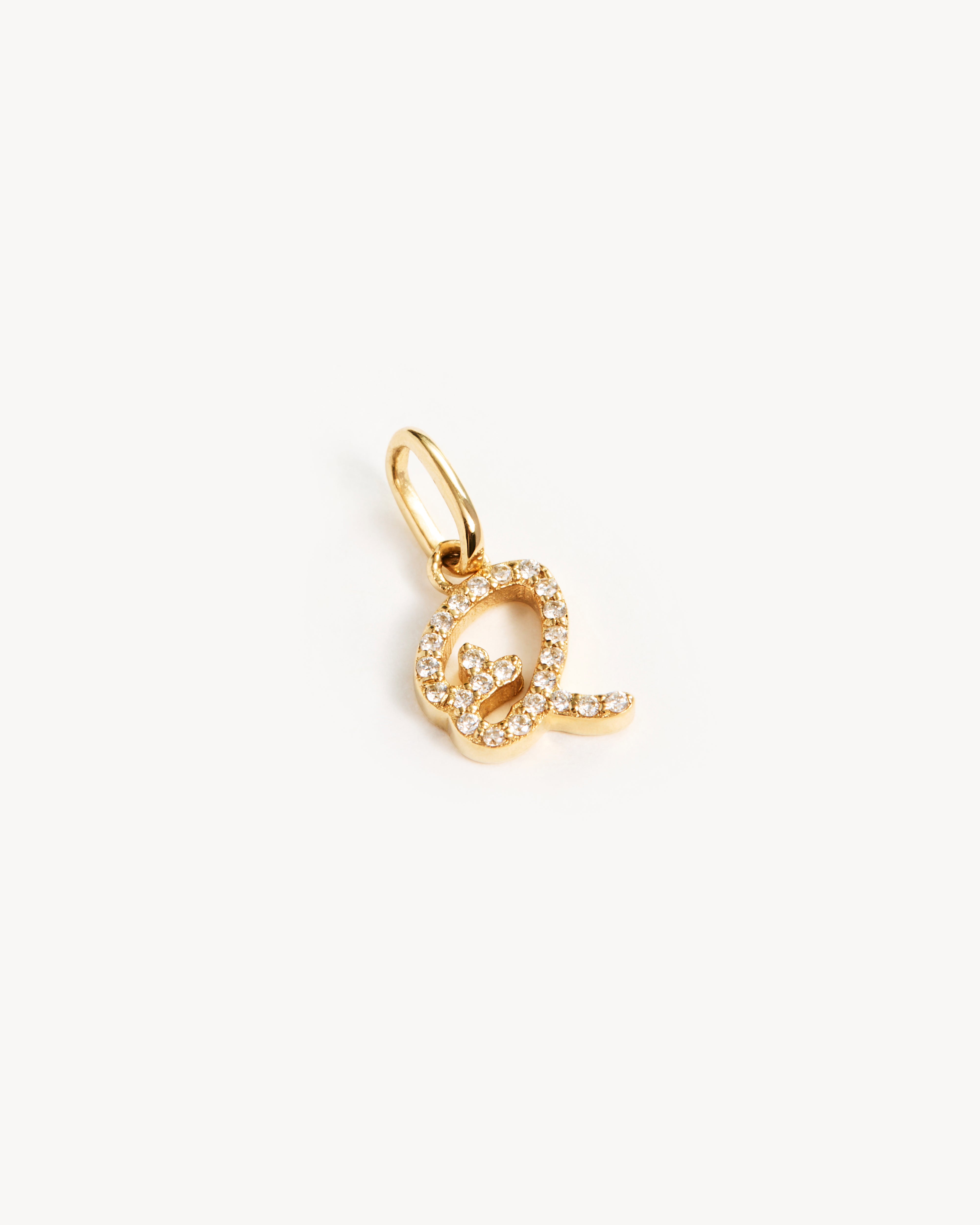 14K Solid Gold Forever Love Diamond Letter Necklace Pendant - Elegant Personalized Jewelry Gift for Women, Perfect for Anniversaries, Valentine's Day & Special Occasions