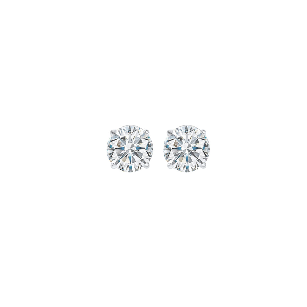 14K White Gold Diamond Stud Earrings (1/4 CTW) - Perfect for Weddings, Anniversaries & Special Occasions