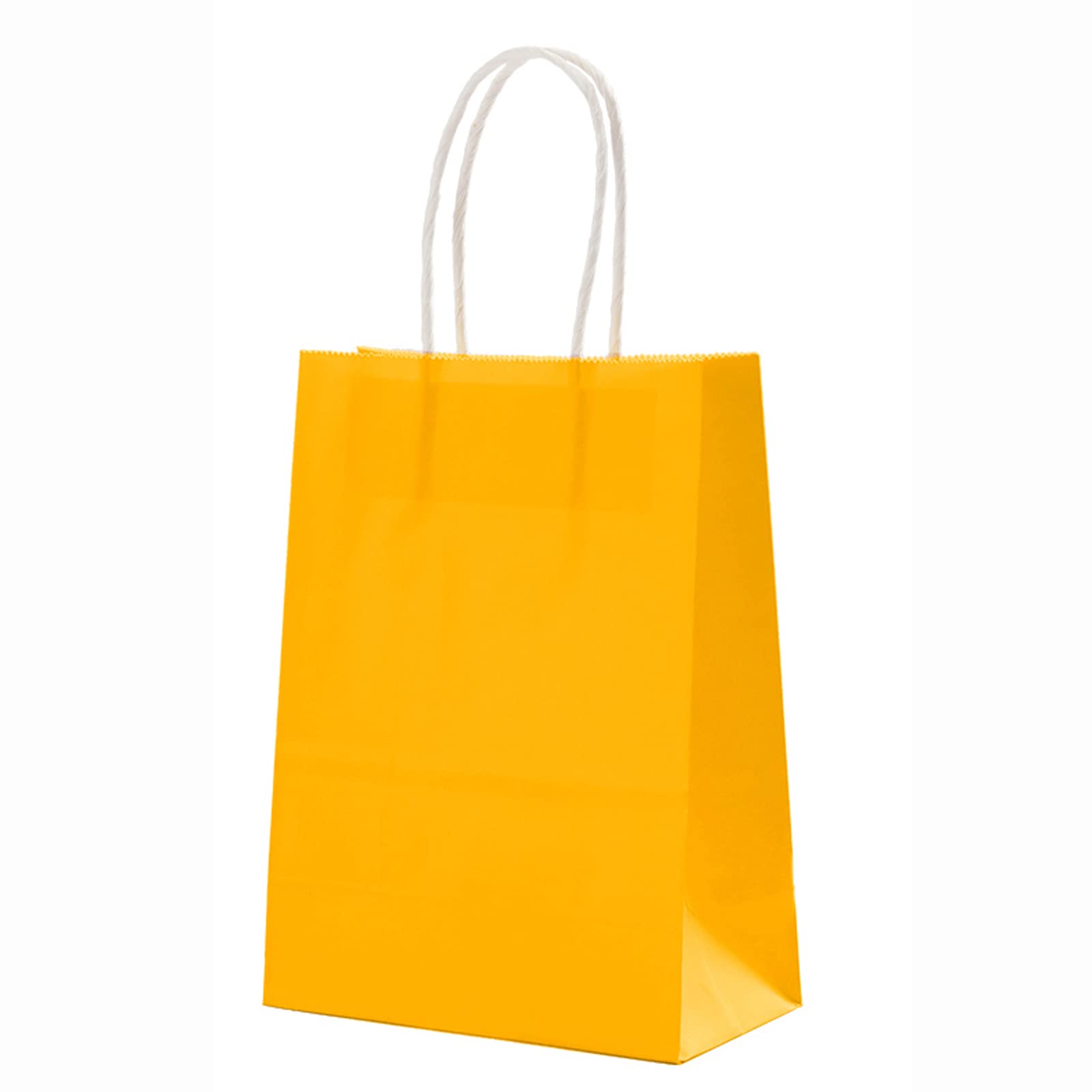 100 Pcs Kraft Paper Bags with Handles - 10x5x13 Inch Eco-Friendly Brown Shopping Bags for Retail Stores, Restaurants, Takeout, Grocery, Bakery, DIY Crafts & Gift Wrapping - Perfect for Parties, Weddings and Small Business Packaging
