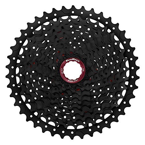 Sunrace MX8 11-Speed Bicycle Cassette 11-46T Black - Compatible with Shimano & SRAM Drivetrains - Perfect for Mountain Biking, Road Cycling & Commuting