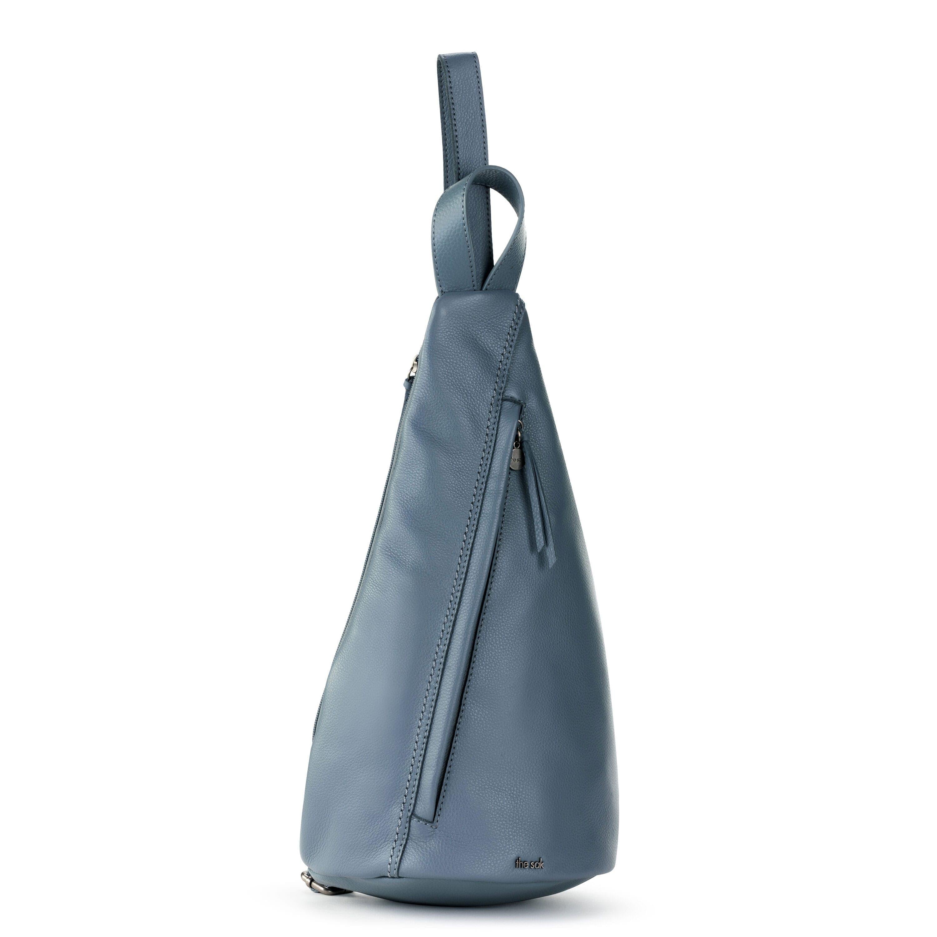 Geo Sling Backpack - Premium Leather Crossbody Bag for Men & Women - Water-Resistant Maritime Design - Perfect for Travel, Hiking & Daily Commute