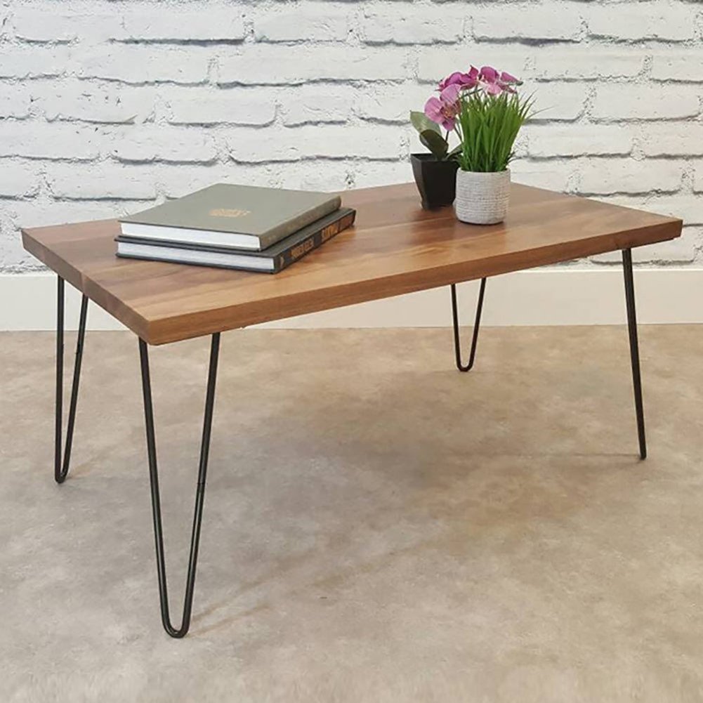 4Pcs Black Iron Hairpin Table Legs 8 Inch - Industrial Style Furniture Legs for DIY Desks, Coffee Tables & Handcrafted Home Decor - Perfect for Modern Living Room, Office & Workspace Accessories