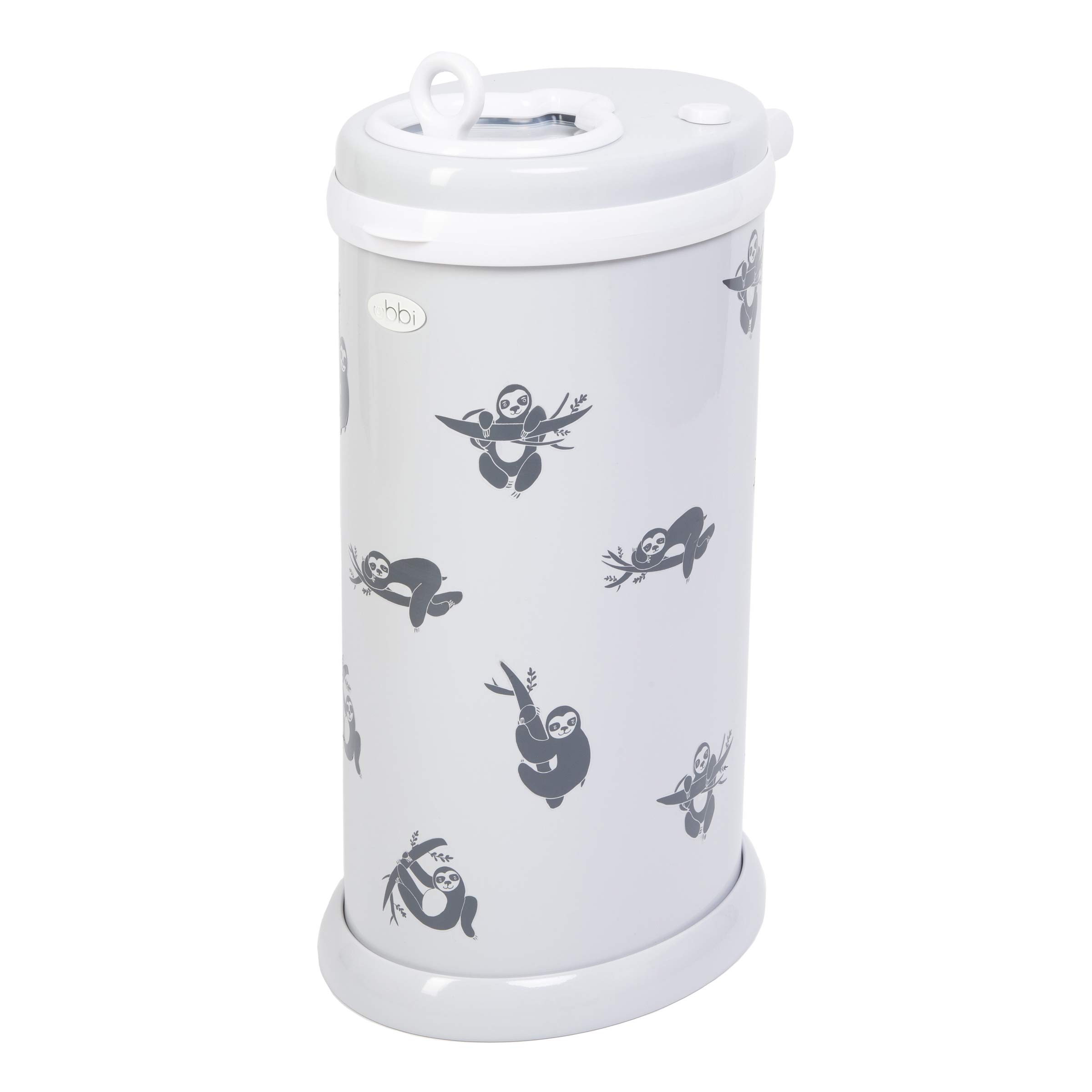 Ubbi Sloth Peel and Stick Wall Decals - Waterproof Nursery Stickers for Diaper Pail, Kids Room Decor - Perfect for Baby Shower Gifts & Toddler Bedroom Makeover