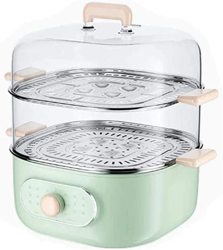 ADAPEY 3-Tier Electric Food Steamer - Stainless Steel Multi-Layer Steamer Pot for Eggs, Vegetables & Seafood - Large Capacity Smart Kitchen Appliance for Healthy Cooking at Home | Perfect for Meal Prep, Baby Food & Quick Dinners