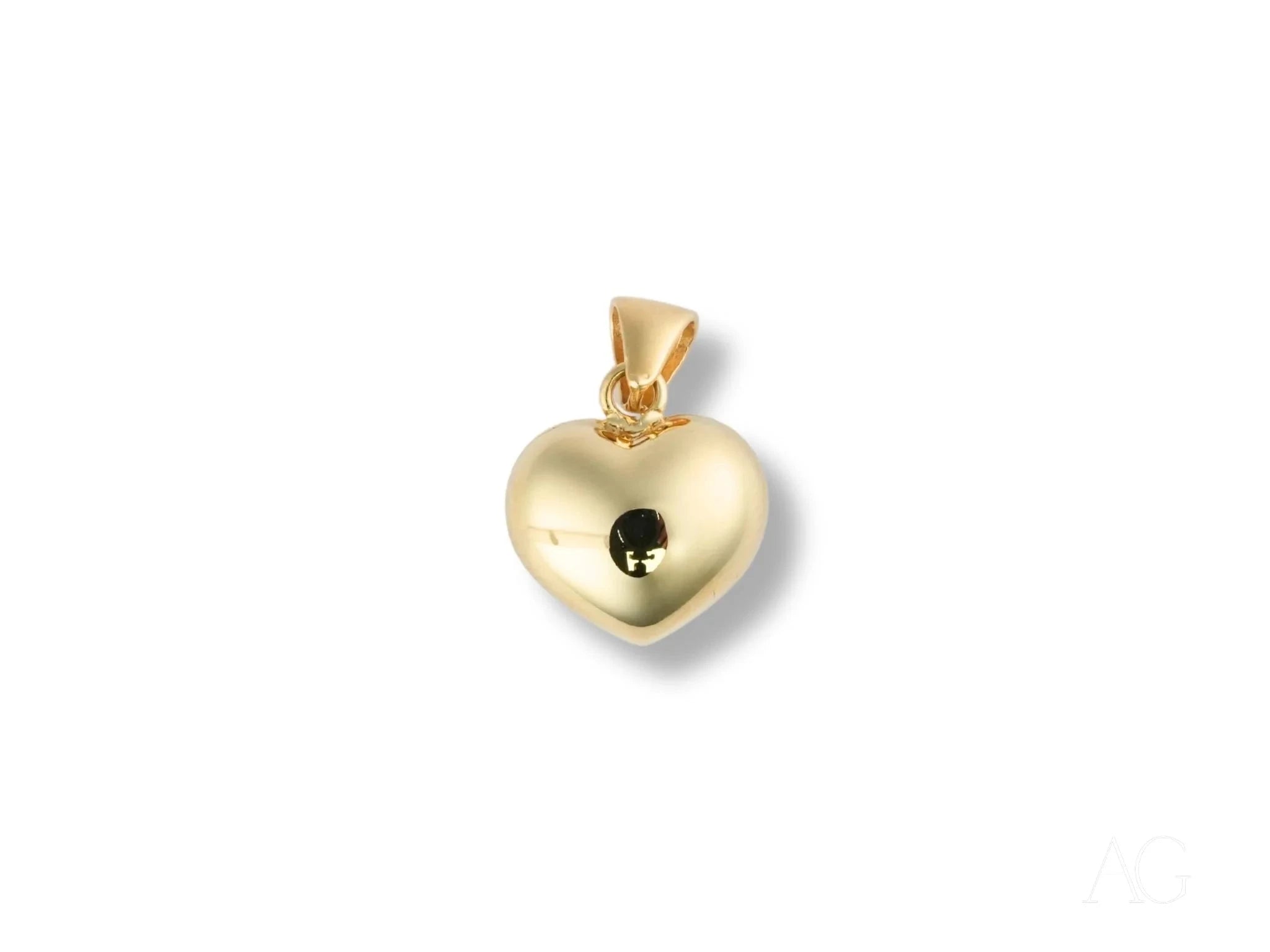 Golden Heart Pendant Necklace for Women - 14K Gold Plated Romantic Jewelry Gift for Her - Perfect for Anniversaries, Valentine's Day & Special Occasions