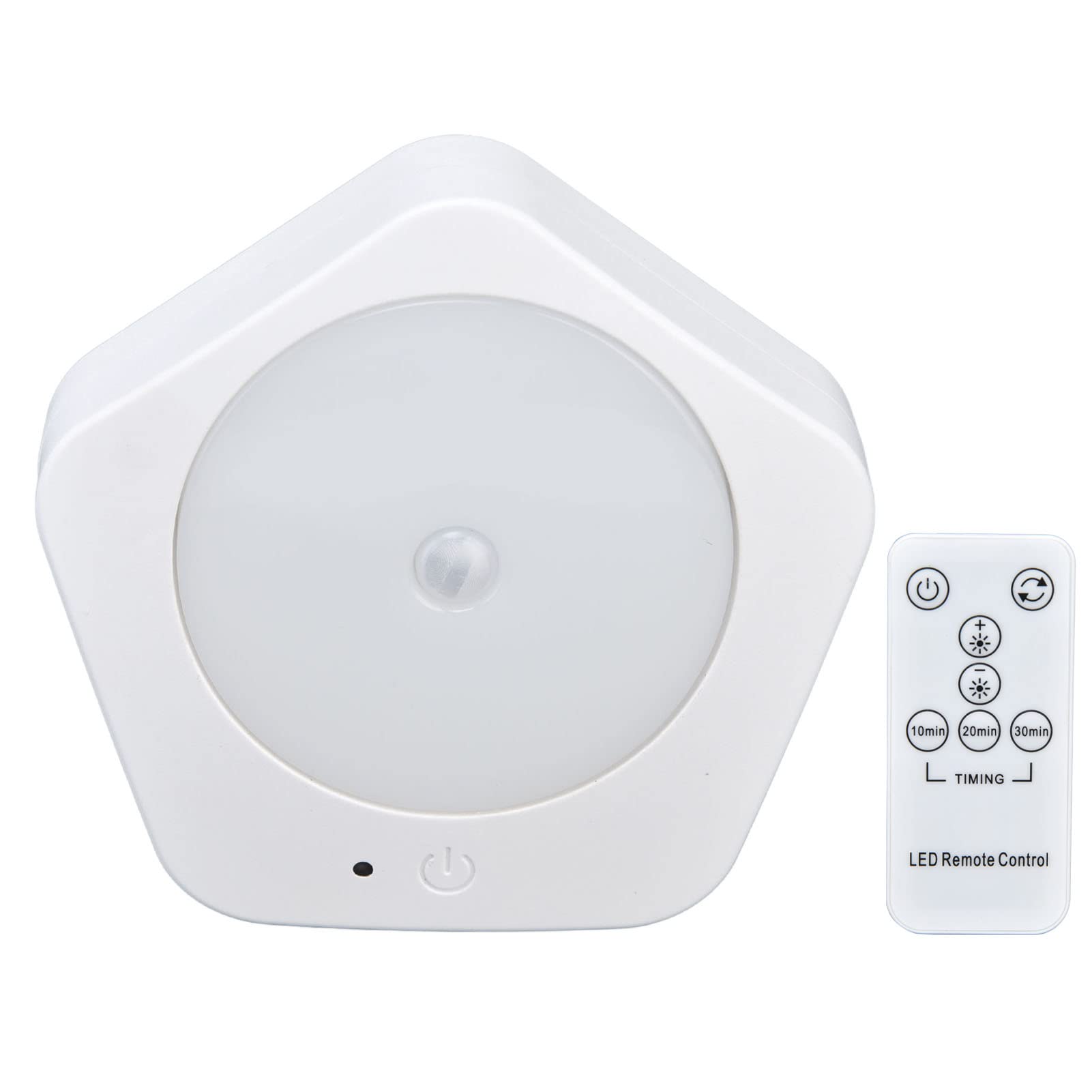DAUERHAFT 16 LED Induction Night Light with Timer & Remote Control - Energy Efficient Motion Sensor Nightlight for Kitchen, Bedroom, Bathroom, Hallway (Home Safety Lighting Solution)