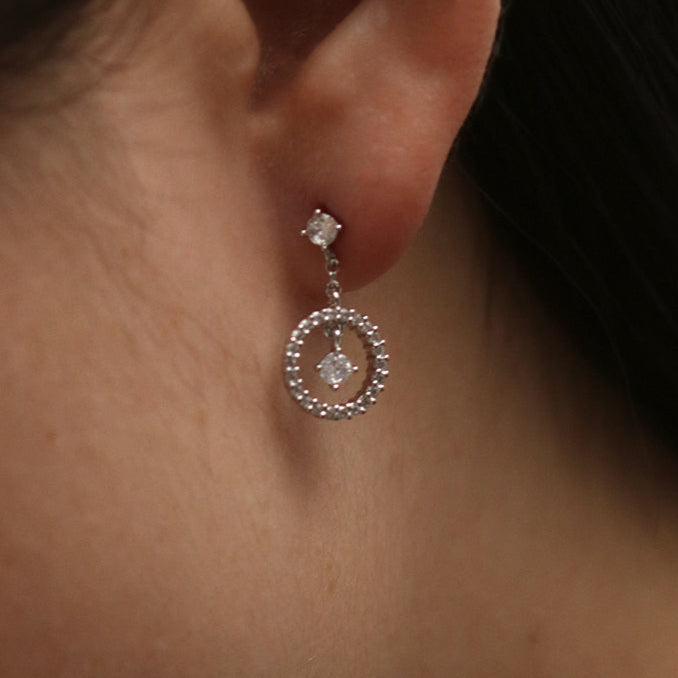 Cubic Dangle Earrings for Women - Elegant Geometric Drop Earrings | Perfect for Parties, Weddings & Everyday Wear