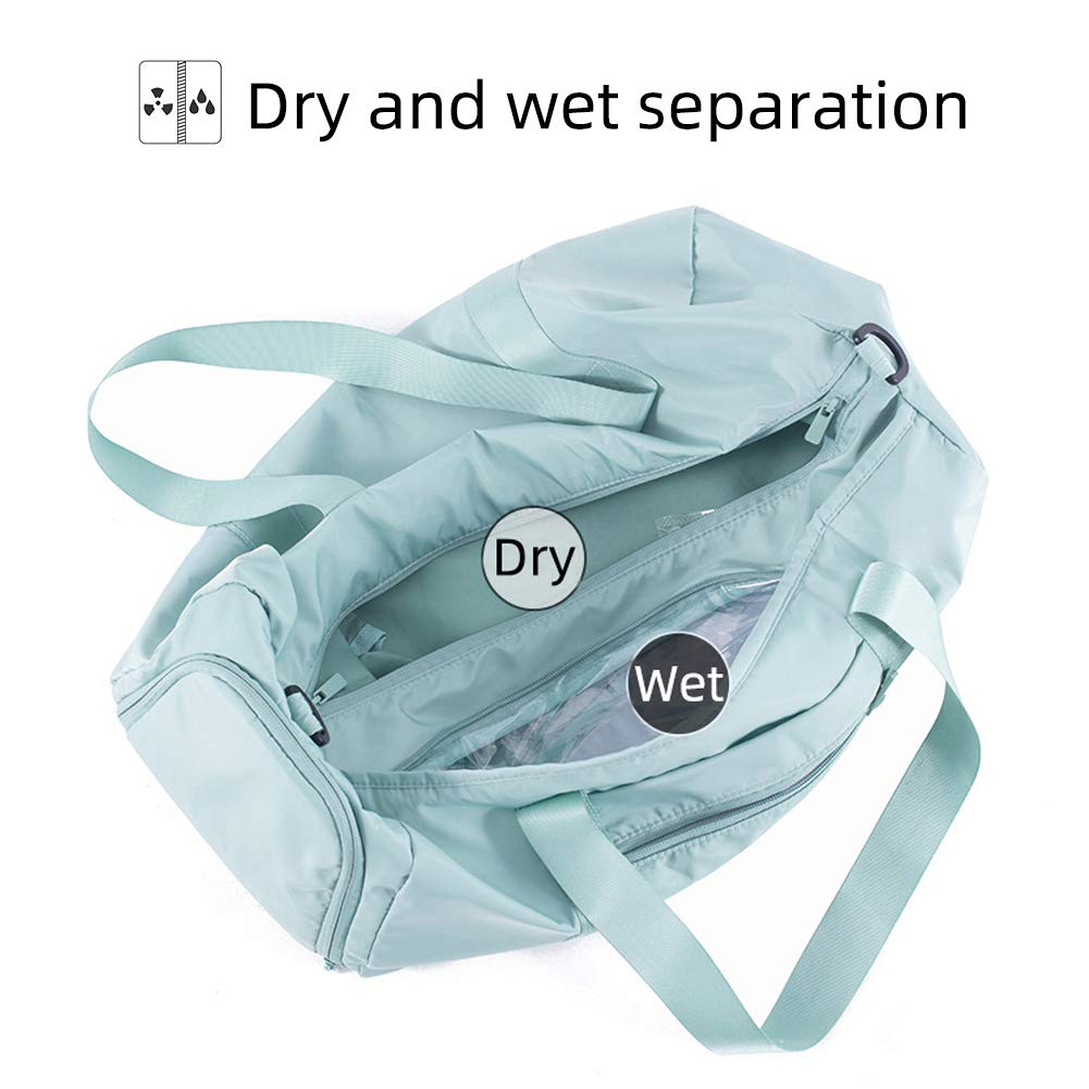 **MINTEGRA Gym Bag for Men & Women - Large Waterproof Duffle Bag with Shoe Compartment & Wet Pocket - Perfect for Travel, Fitness, Swimming & Beach Activities**