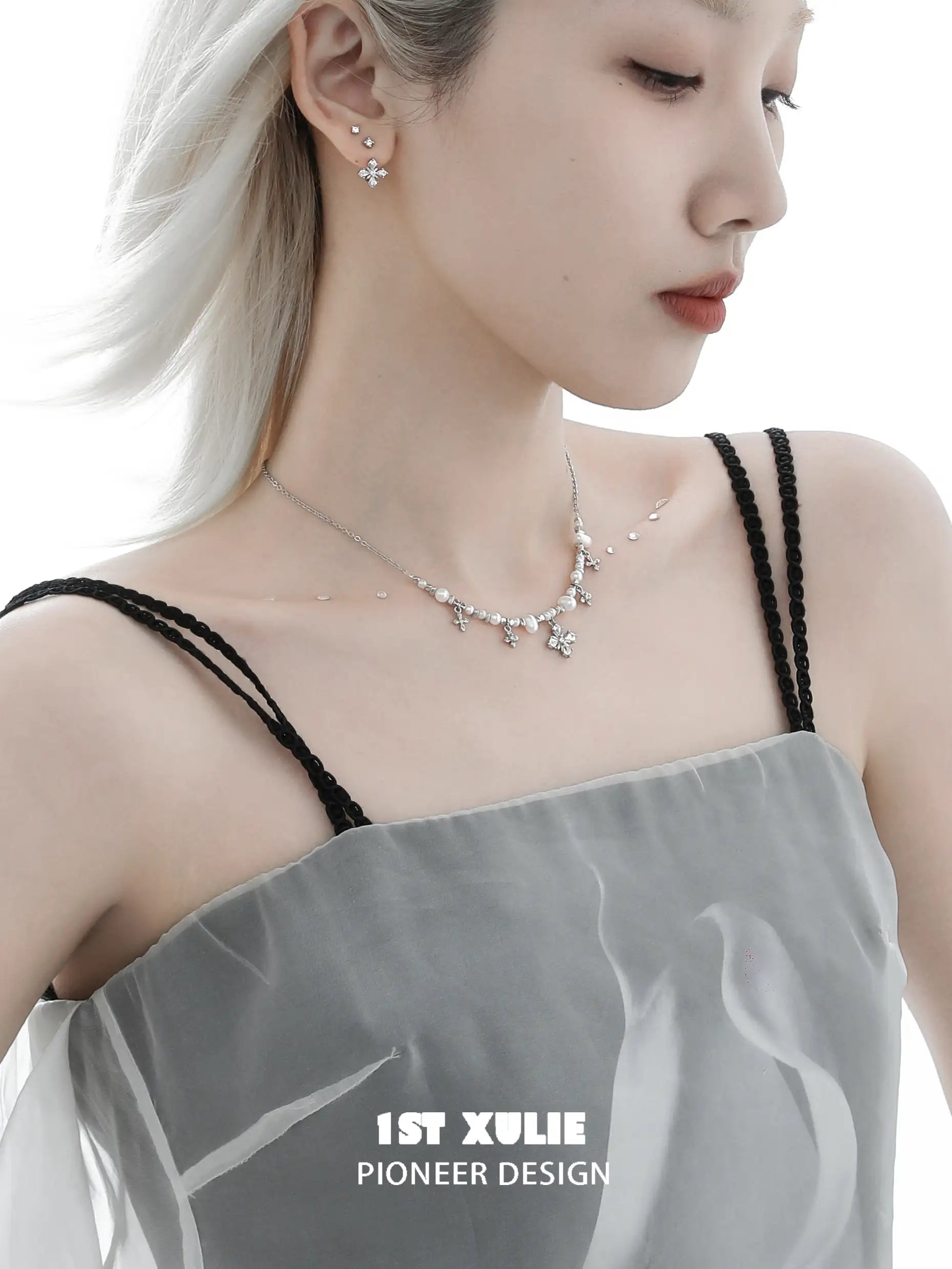 Tears of Mermaid S925 Sterling Silver Necklace with Pearls & Zircon - Elegant Jewelry for Women, Perfect Gift for Birthday, Anniversary & Special Occasions