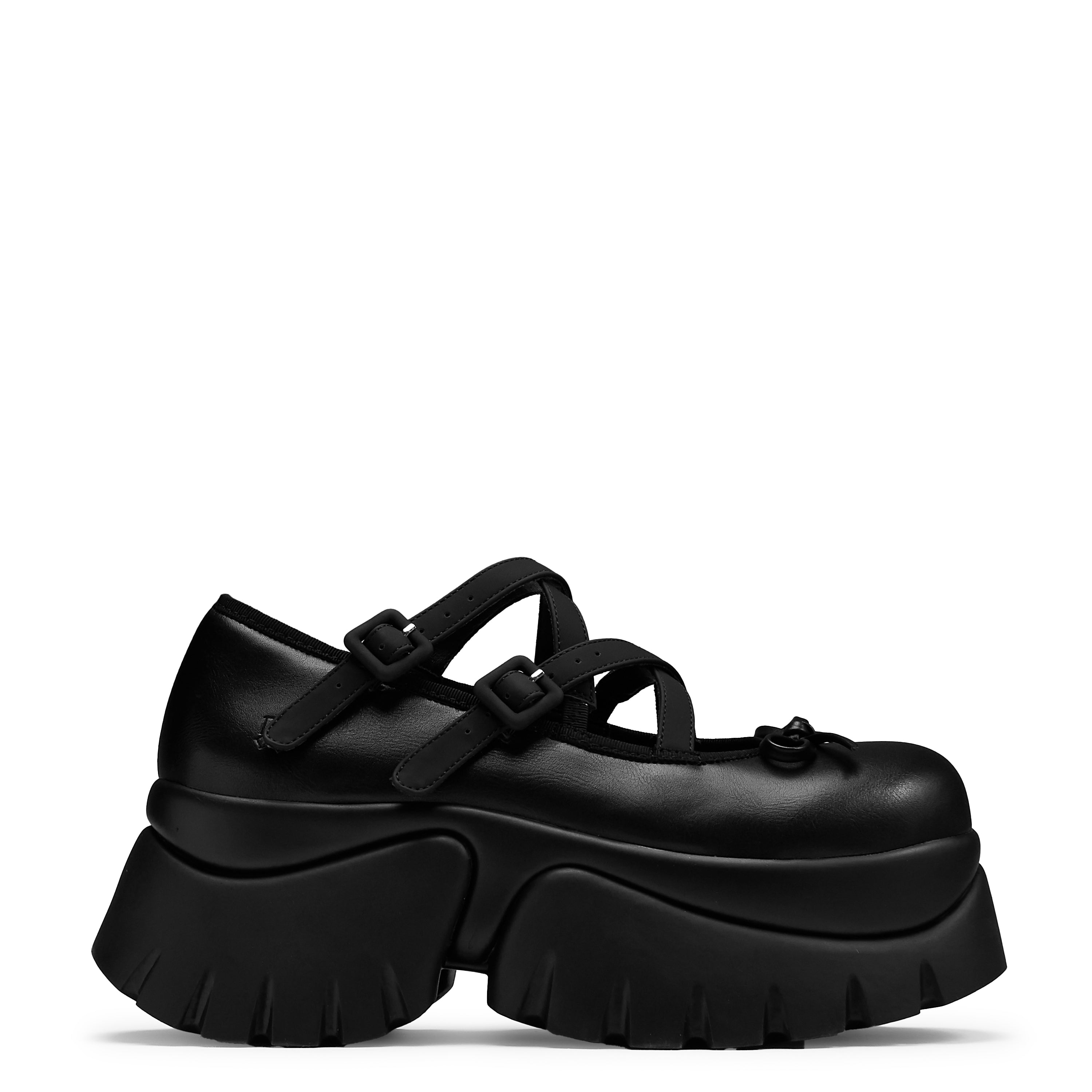 Margot Monster Platform Mary Janes - Black Chunky Heel Shoes for Women | Perfect for Gothic Fashion, Cosplay & Retro Outfits
